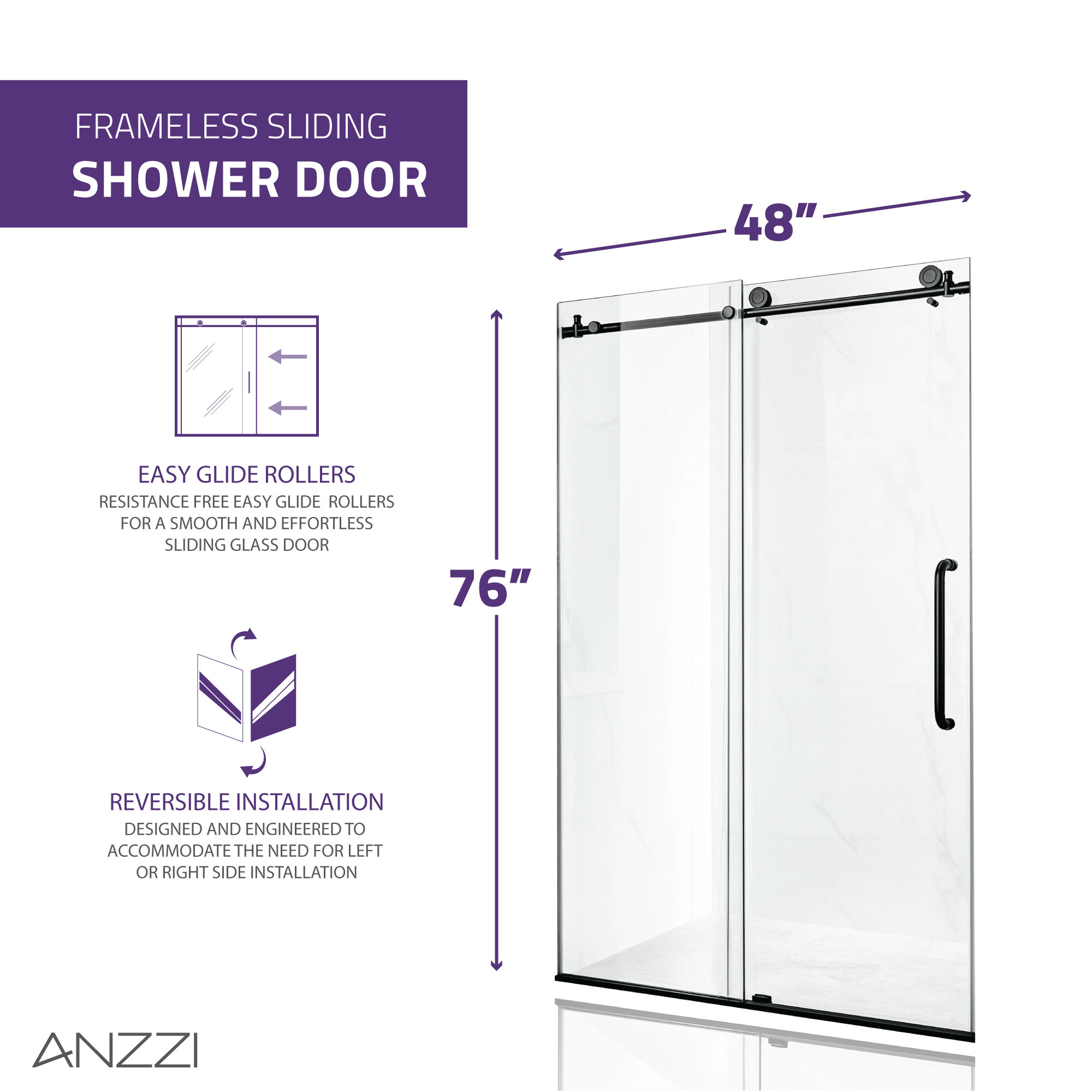 ANZZI SD-AZ13-01MB Shower-Doors - View #9