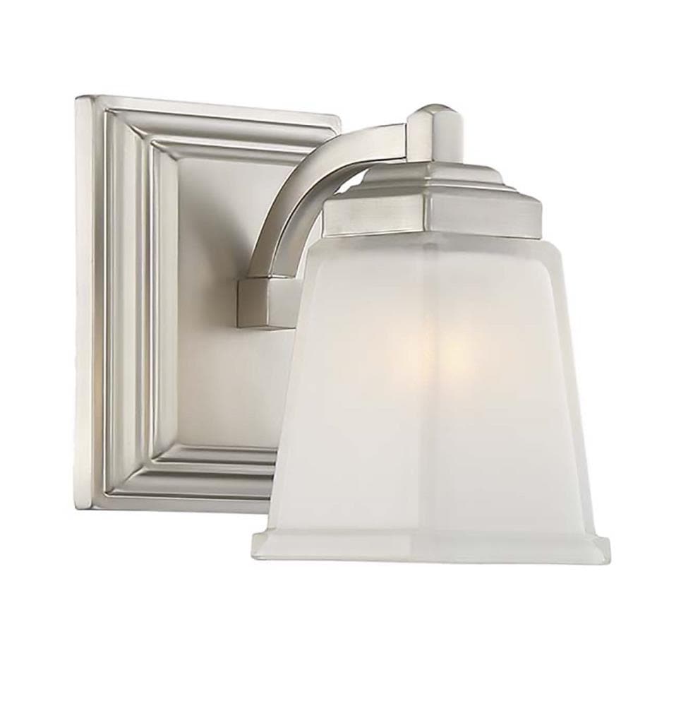 allen + roth LWS3075A Elloree 5-in 1-Light Brushed Nickel Transitional Vanity Light