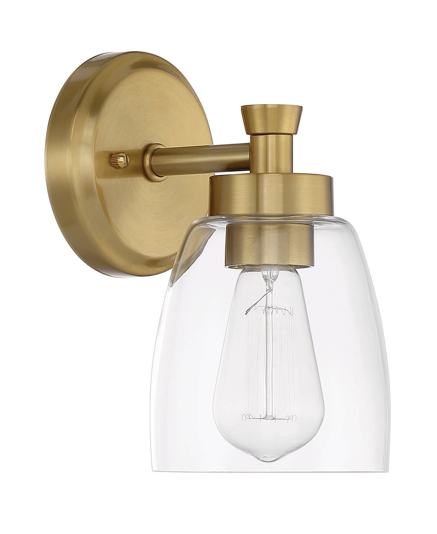 Craftmade 12705SB1 Henning 5.13-in 1 -Light Satin Brass Transitional Vanity light