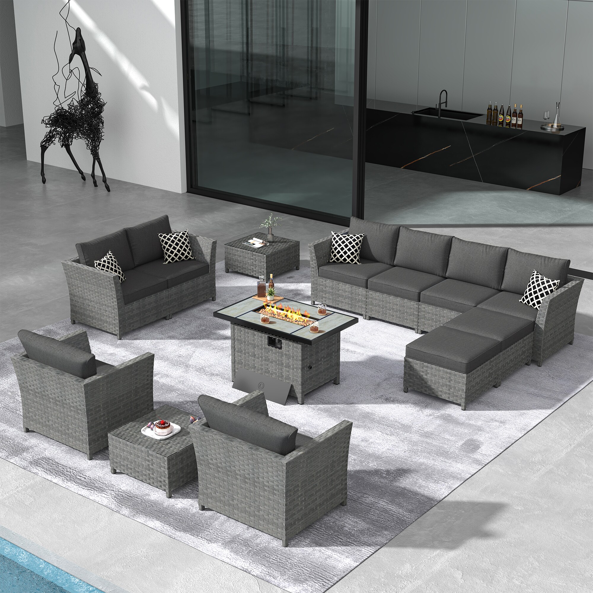 XIZZI XXIBRS105-12CFP Patio-Conversation-Sets - View #2
