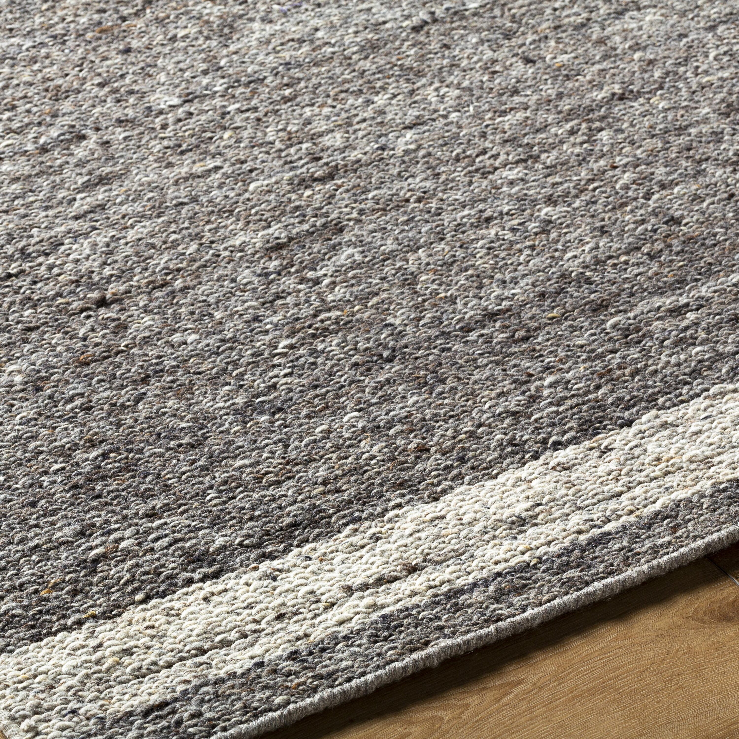 Livabliss DRB2302-576 Derby 5 x 7 (ft) Wool Black Rectangular Indoor Farmhouse/Cottage Area rug