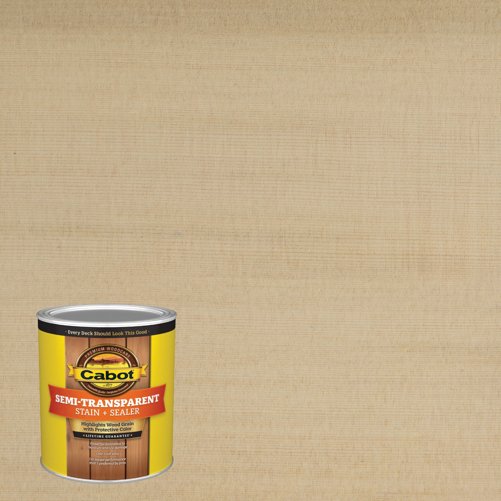 Cabot SEACOAST GRY-1028057 Seacoast Gray Semi-transparent Exterior Wood Stain and Sealer in One ( 1-quart )
