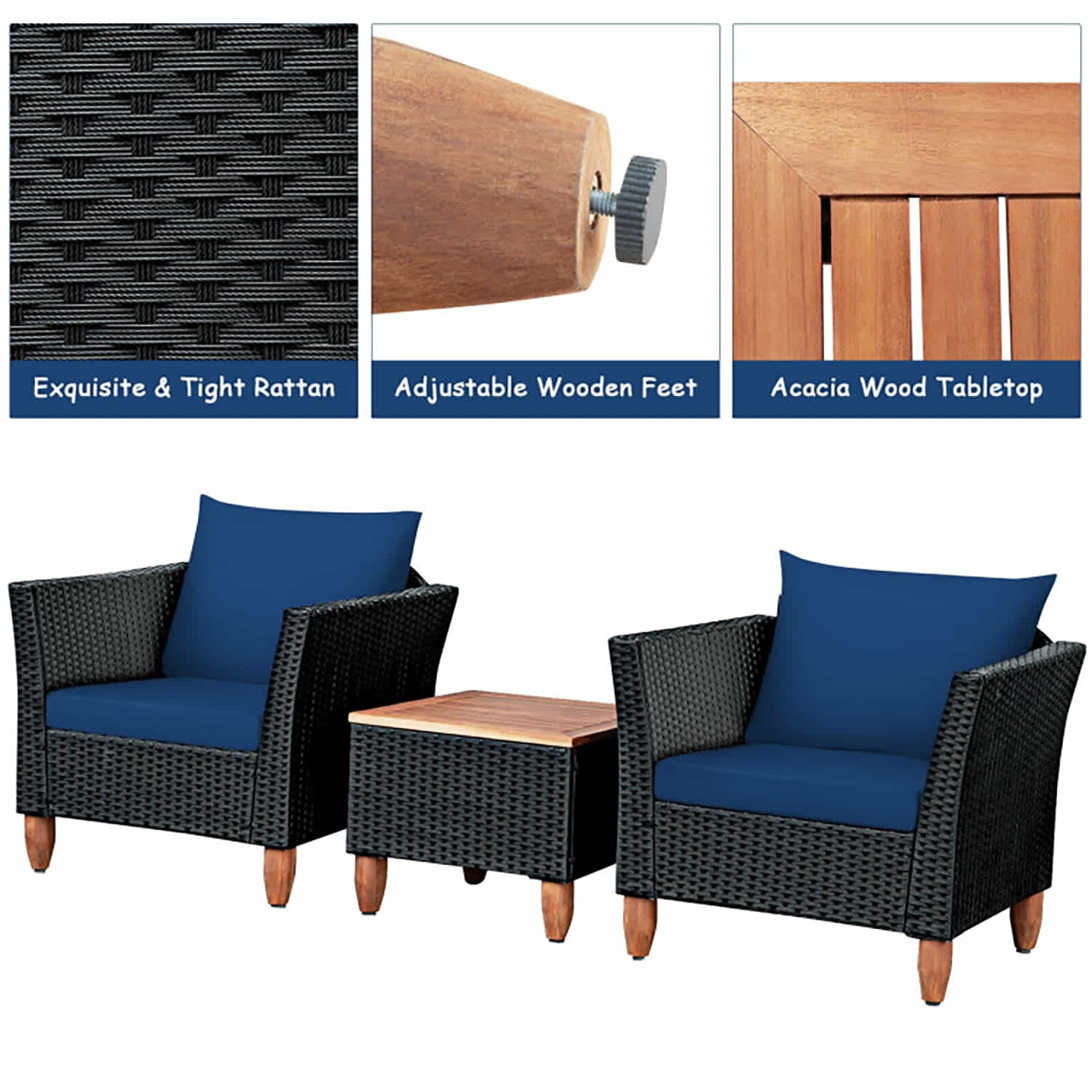 Choco Moon 5357452146424 Patio-Conversation-Sets - View #5