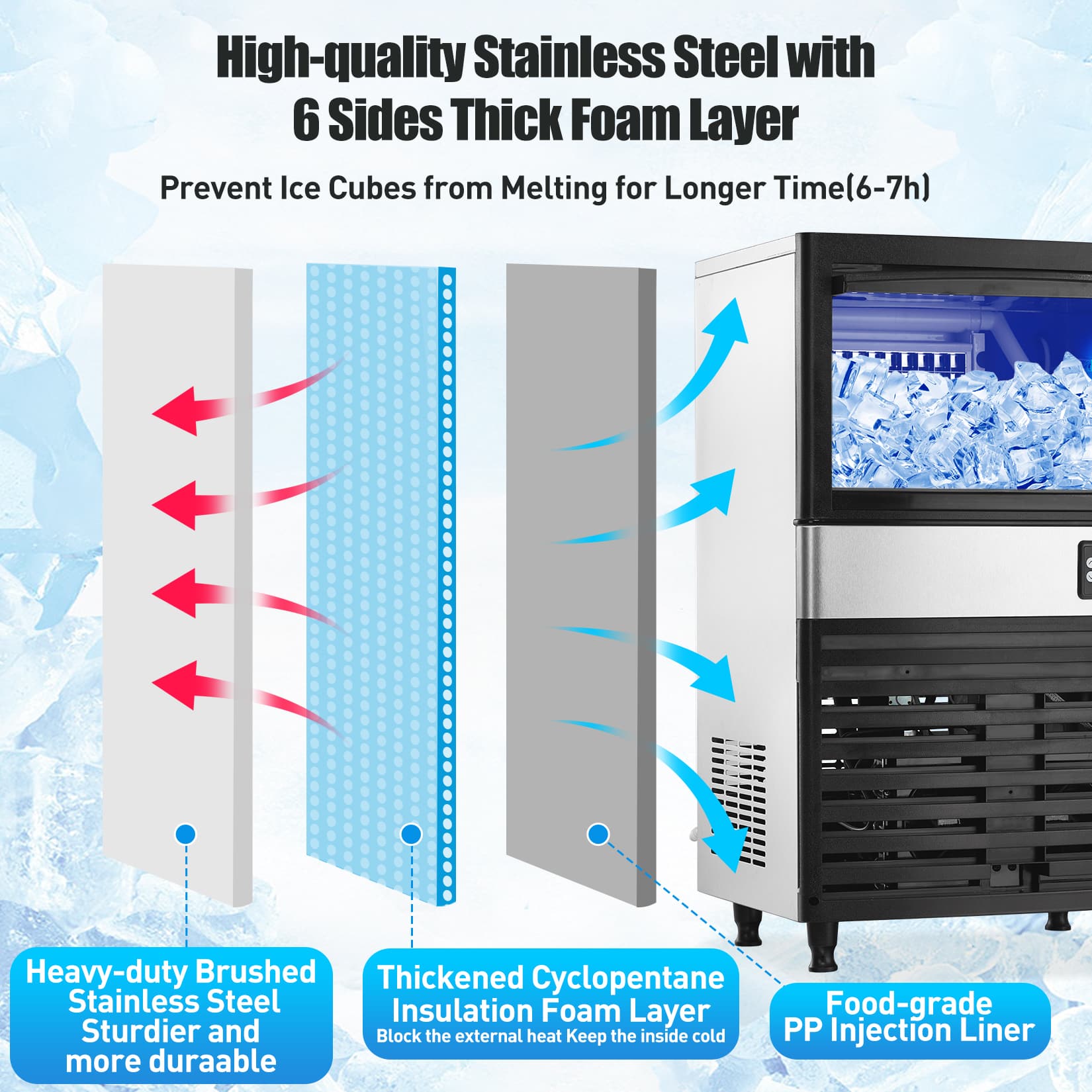 Qeetex CJ-PHO-108GXV70 Commercial-Ice-Makers - View #7