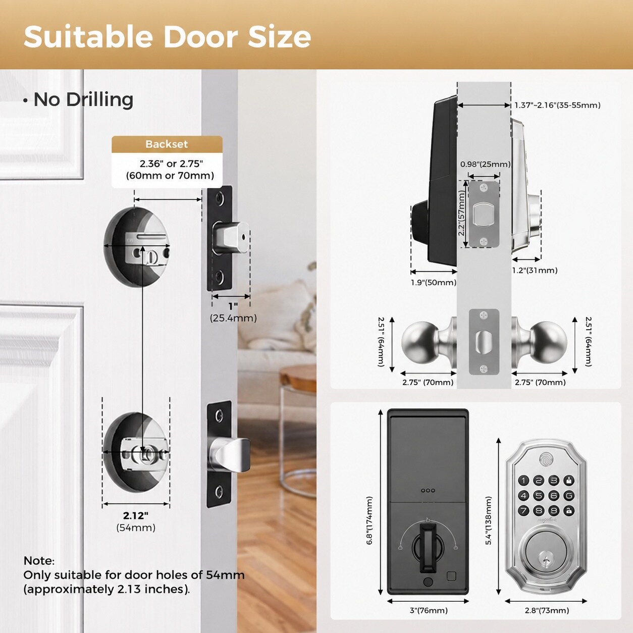 Oyezvary LOZ0803O431 Electronic-Door-Locks - View #7