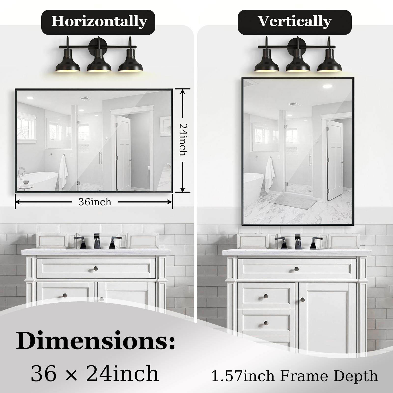 Bayfeve BF-14080-MIR Framed-Bath-Mirrors - View #5