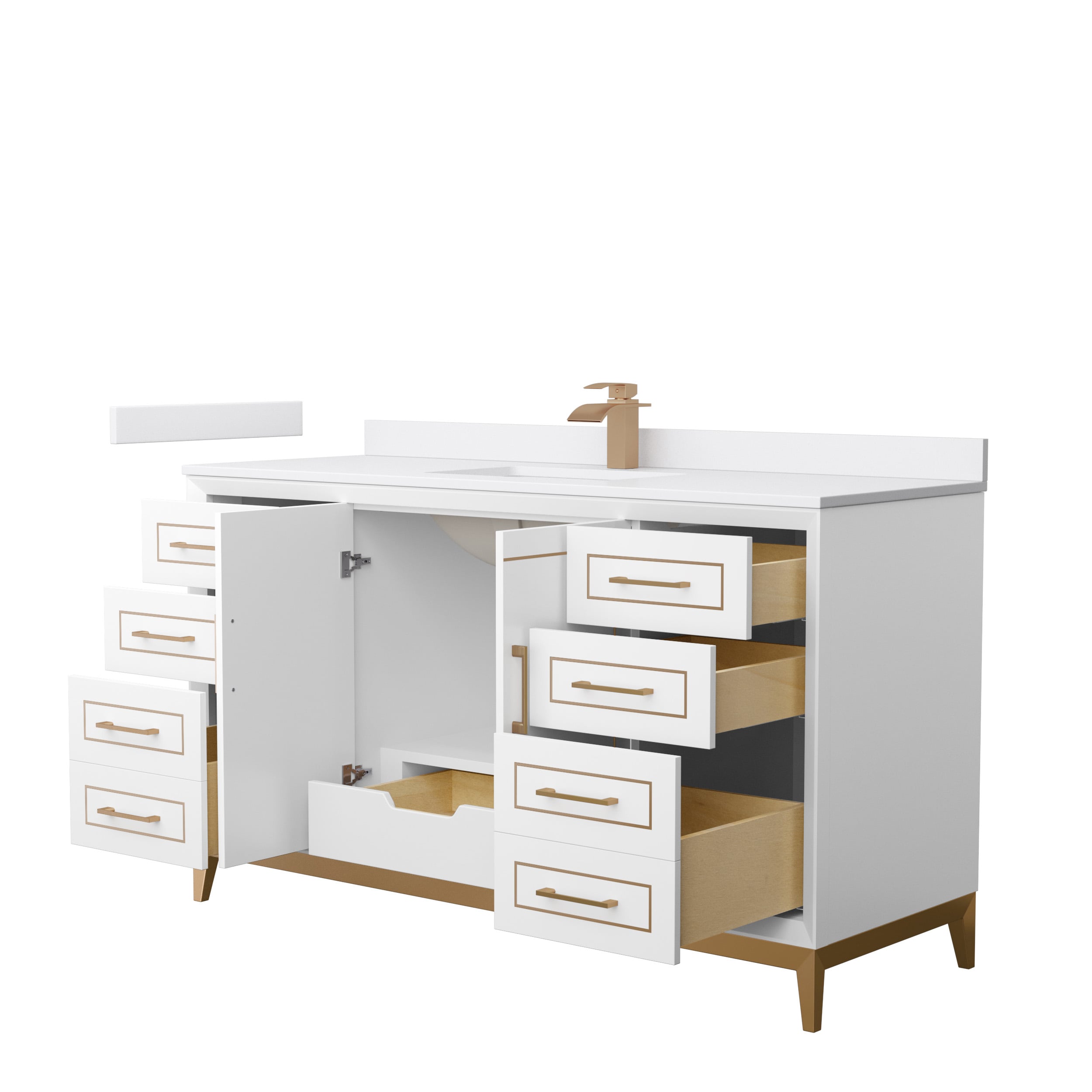 Wyndham Collection WCH515160SWZWCUNSMXX Bath-Vanity-Combo - View #2