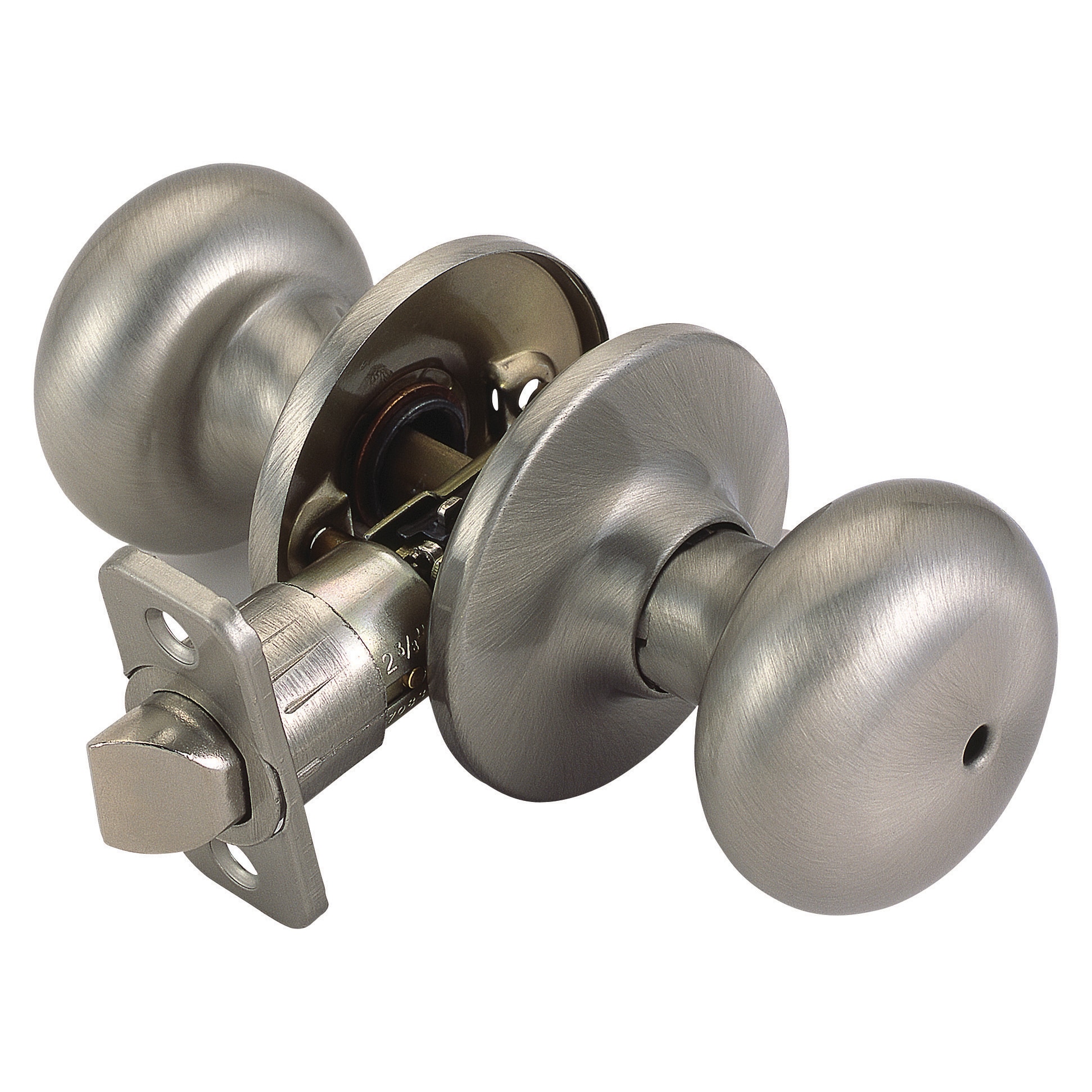 Design House 741314 Cambridge Cambridge Satin Nickel Interior Bed/Bath Privacy door knob Single pack