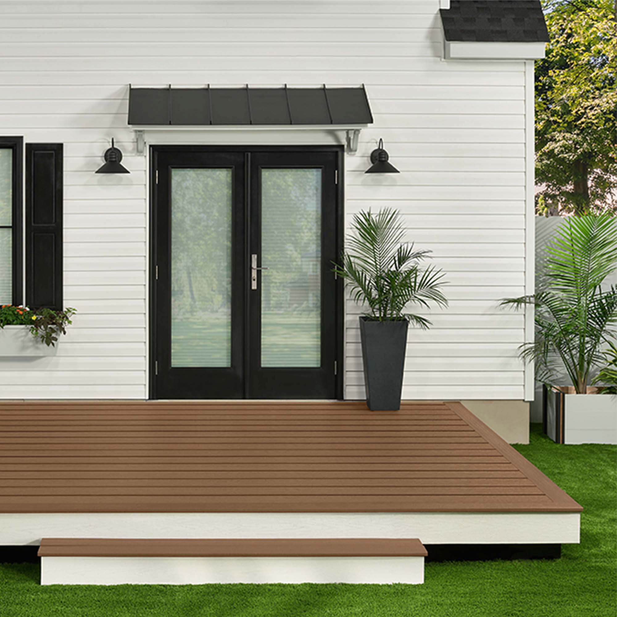 Shop Trex 12 ft X 16 ft Trex Deck Kit In Enhance Basics At Lowes