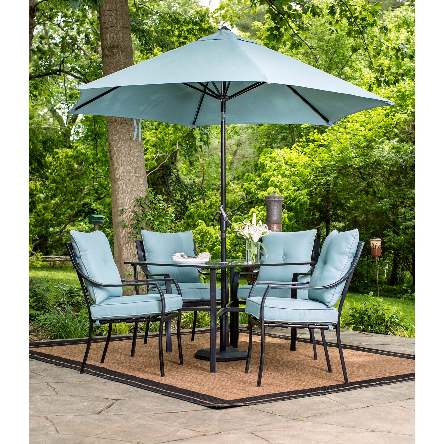 Hanover LAVDN5PC-BLU-SU Patio-Dining-Sets - View #8
