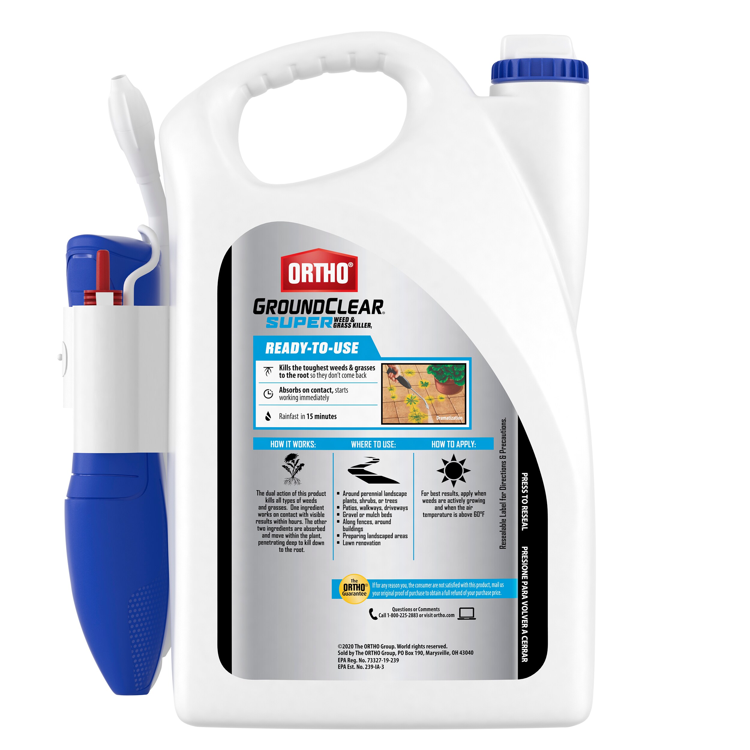 Ortho Groundclear Super 1 Gallon Ready To Use Weed And Grass Killer In The Weed Killers