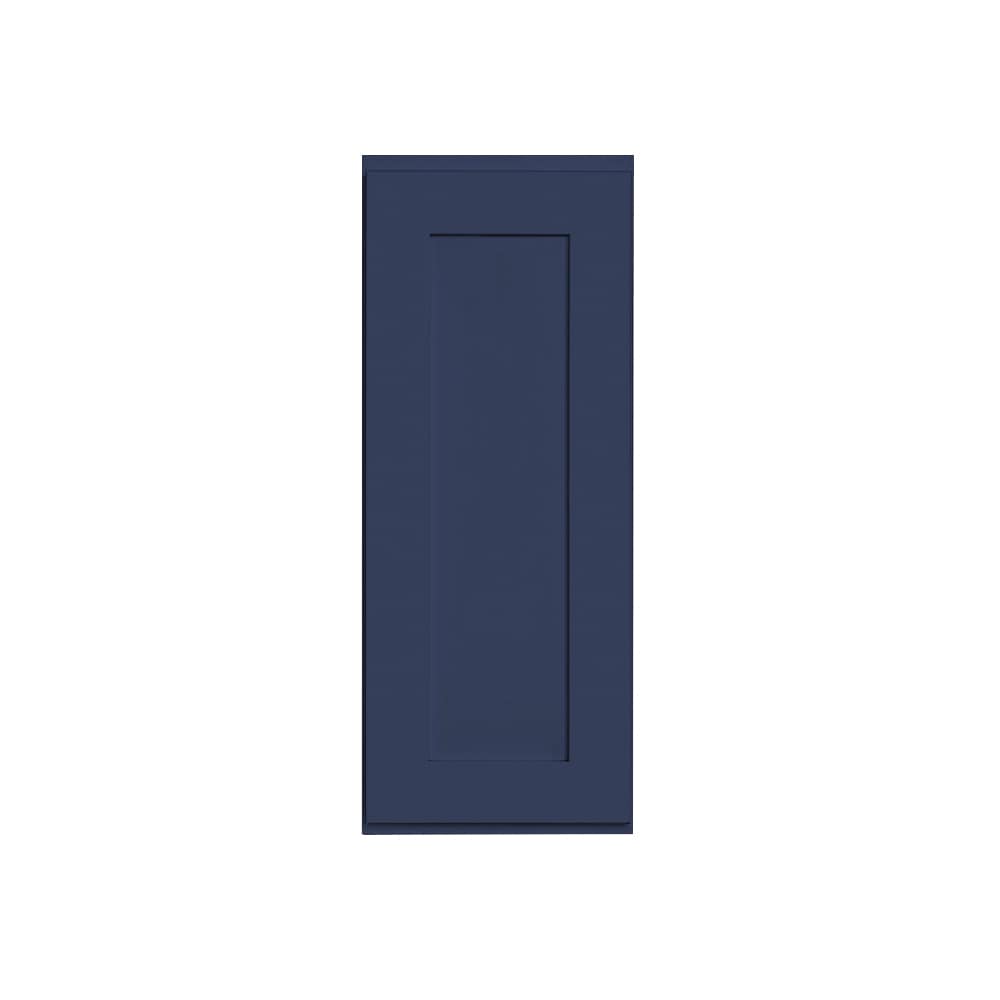 RELIABILT LS-SN-W1230R Creston 12-in W x 30-in H x 12-in D Navy Blue Wall Ready to assemble Plywood Cabinet (Recessed Panel Shaker)