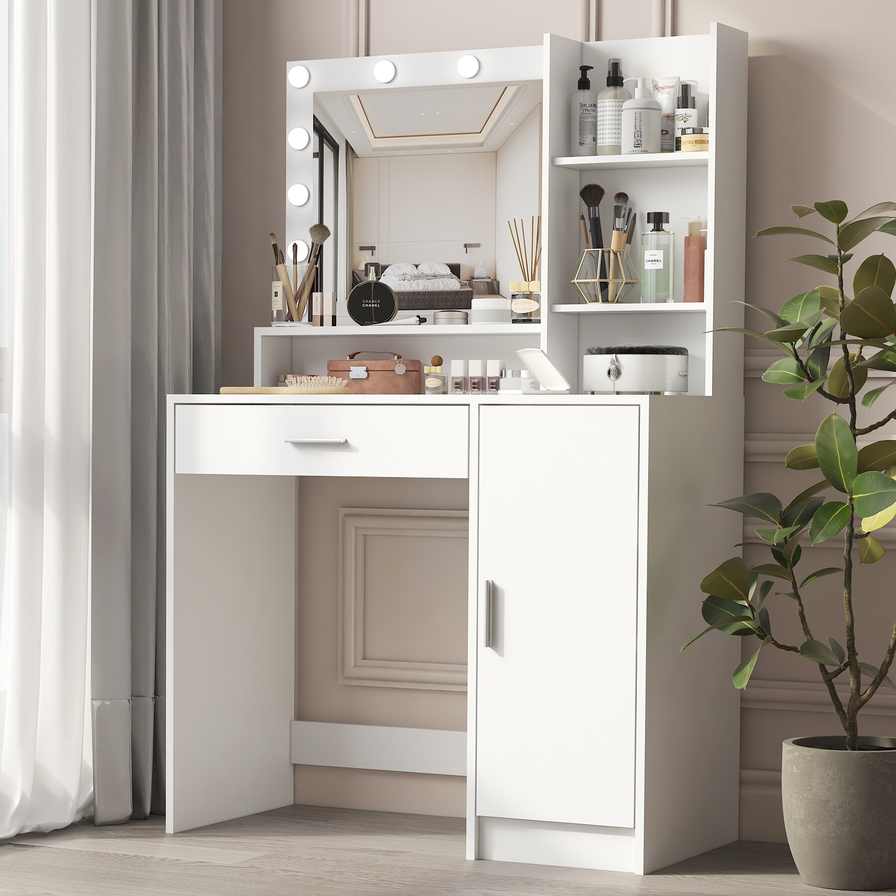 EXTRAUP YHL70417.00LBRN Bedroom-Vanities - View #2