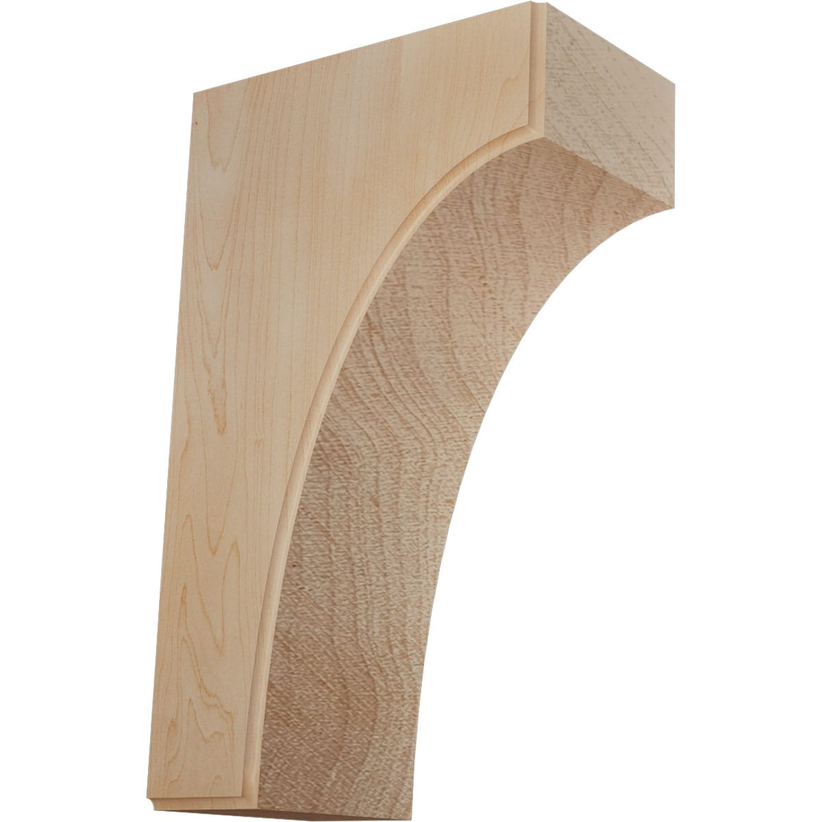 Ekena Millwork BKTW04X06X10CVMA Clarksville 3-1/2-in x 6-in x 10-in Maple Brown Wood Standard bracket