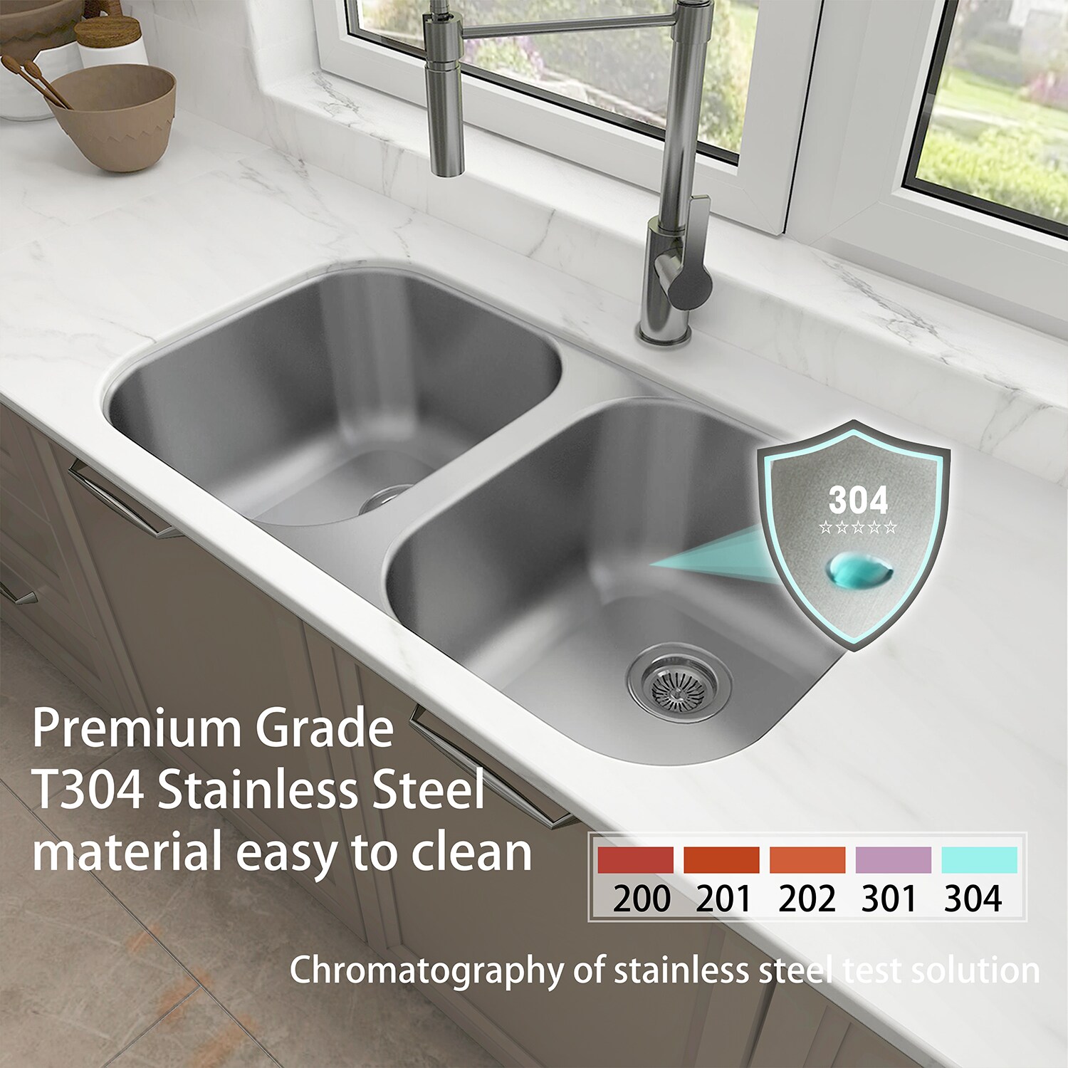 Sinber MU3218D Kitchen-Sinks - View #2