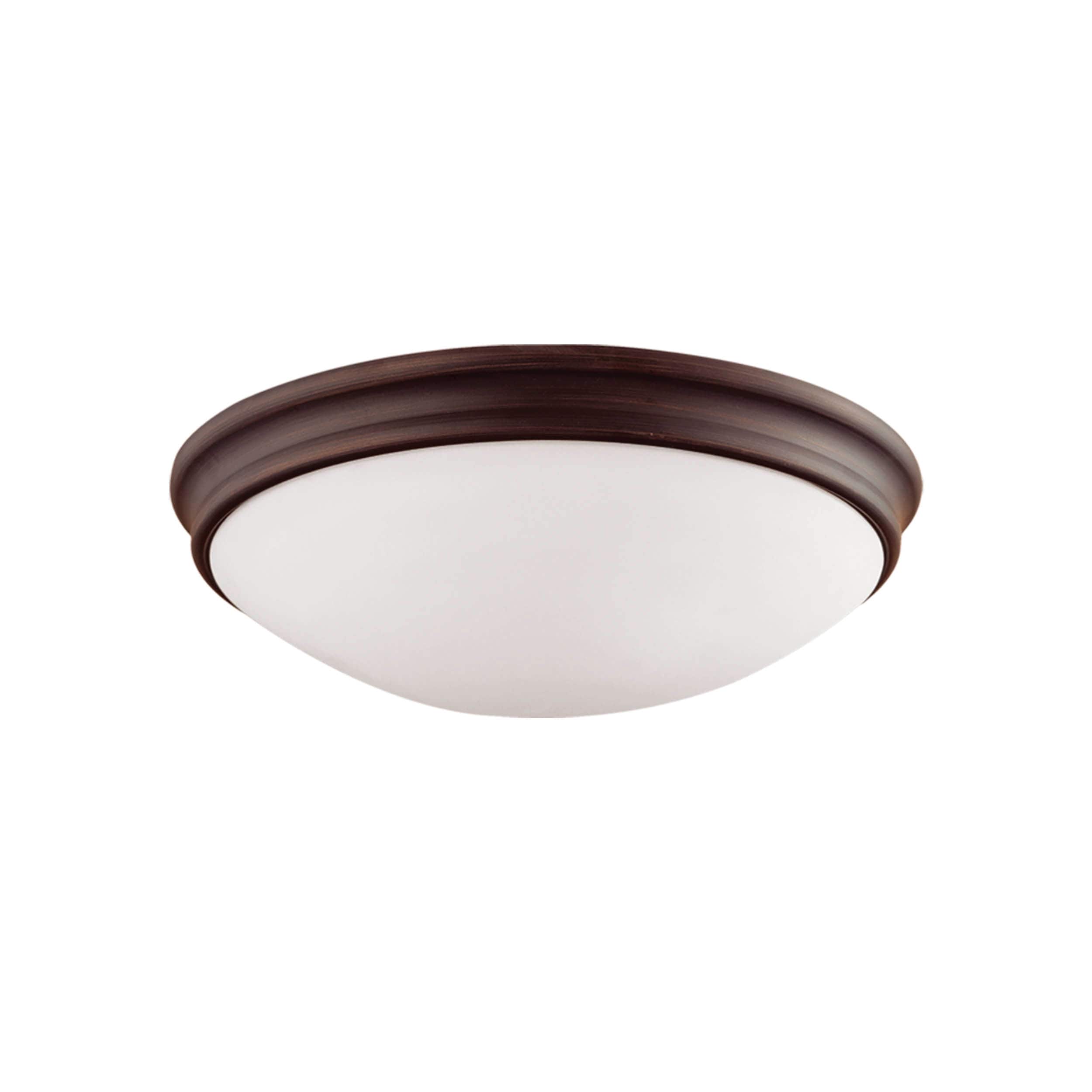 Millennium Lighting 5225-RBZ Flush Mount 3 -Light 14-in Bronze Flush Mount Light