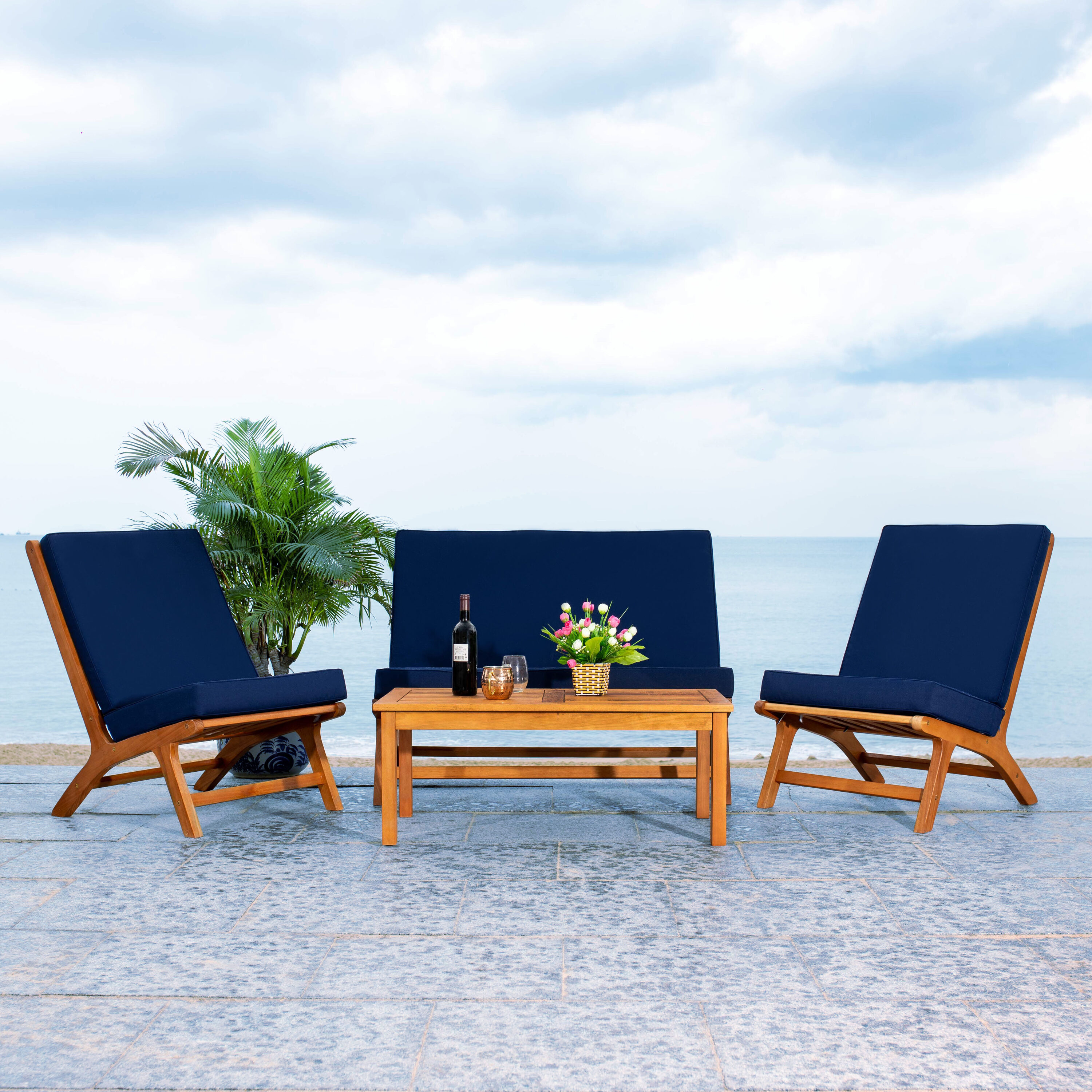 Safavieh PAT7044E Patio-Conversation-Sets - View #8