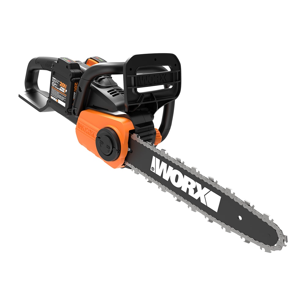 WORX Power Share 40-volt Max 14-in Brushless Battery 2 Ah Chainsaw 