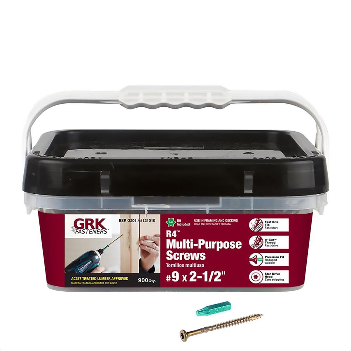 GRK #9 x 2-1/2-in Polymer Exterior Wood Screws (900-Per Box) – Lowes  Inventory Checker – BrickSeek