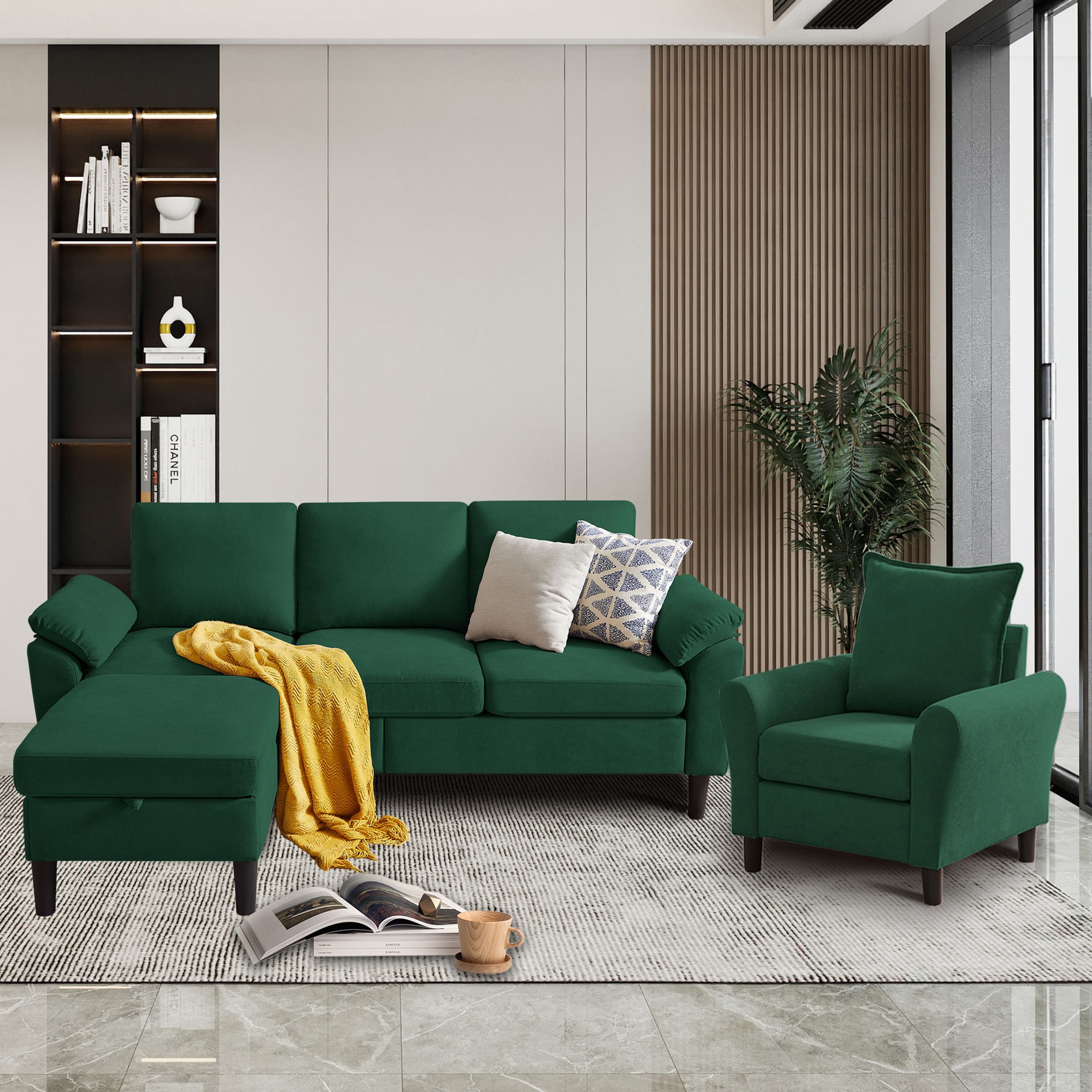 Living Room Sets Color/Finish Family Green