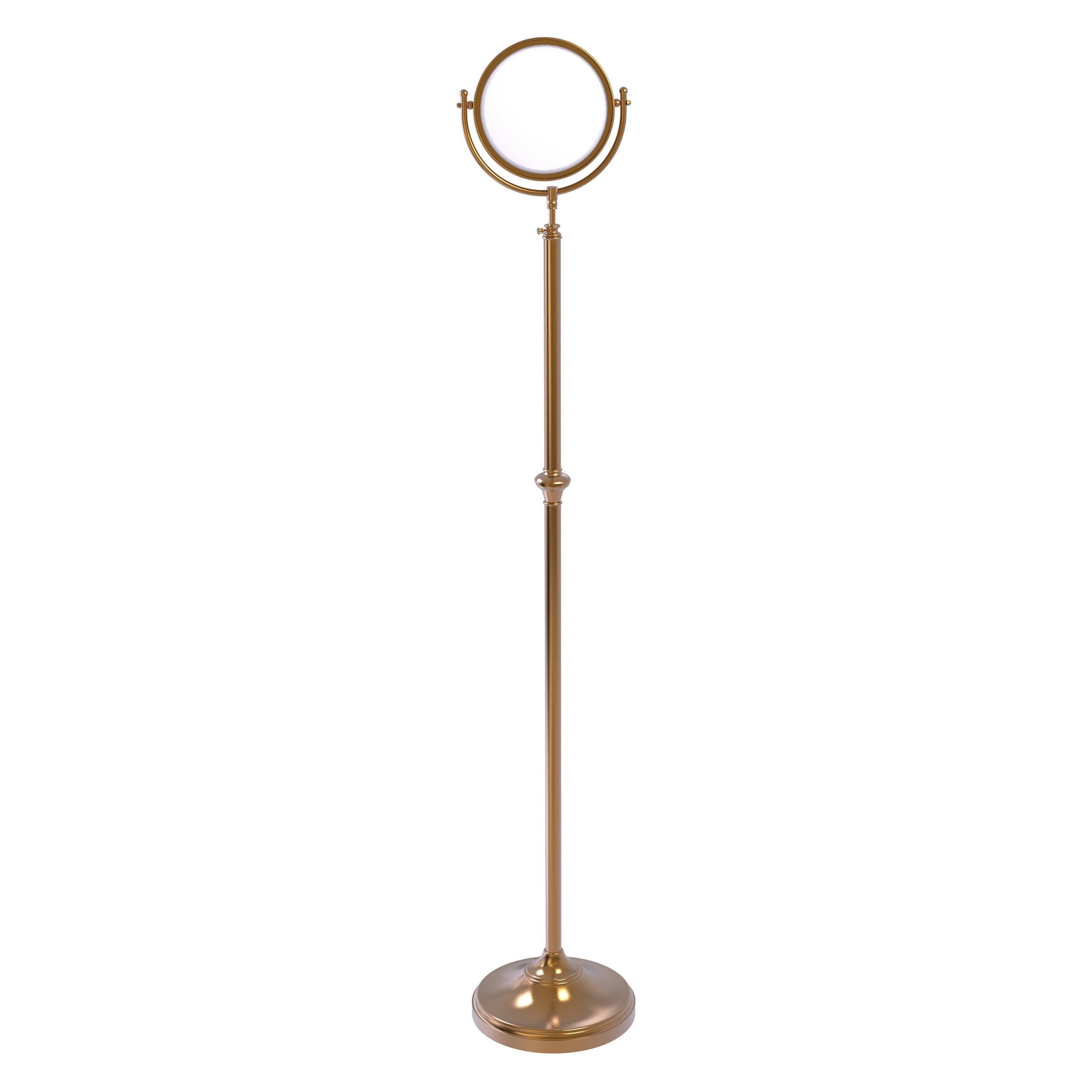 Allied Brass DMF-2/5X-BBR 10.5-in x 68-in Brushed Copper Double-sided 5X Magnifying Freestanding Vanity Mirror