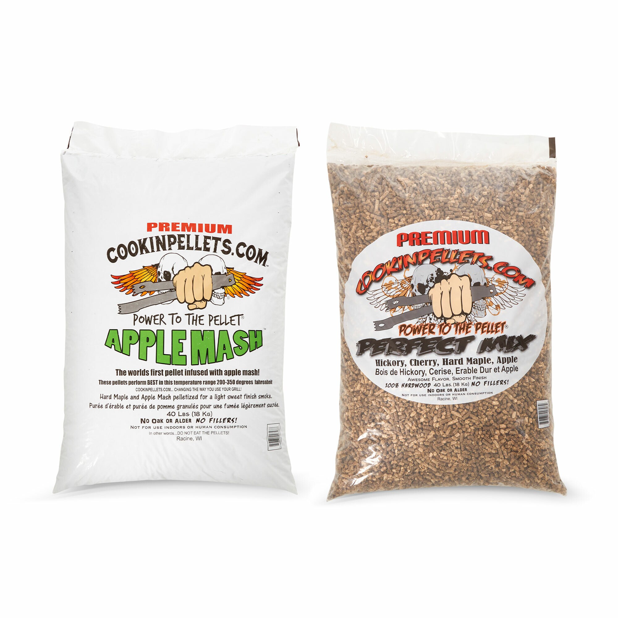 2 Pack Smoker Pellets Storage Bags - as Smoker Accessories, Wood Pellet  Storage Containers with Base Plate, Each Can be Stored 20 LBs Pellets for
