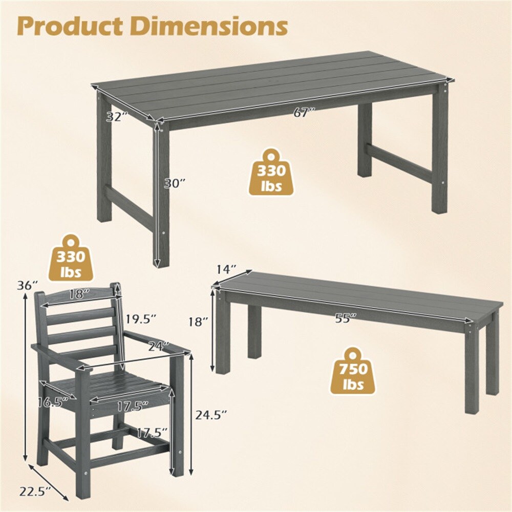 Dimakai DK-NP258711GR Patio-Dining-Sets - View #8