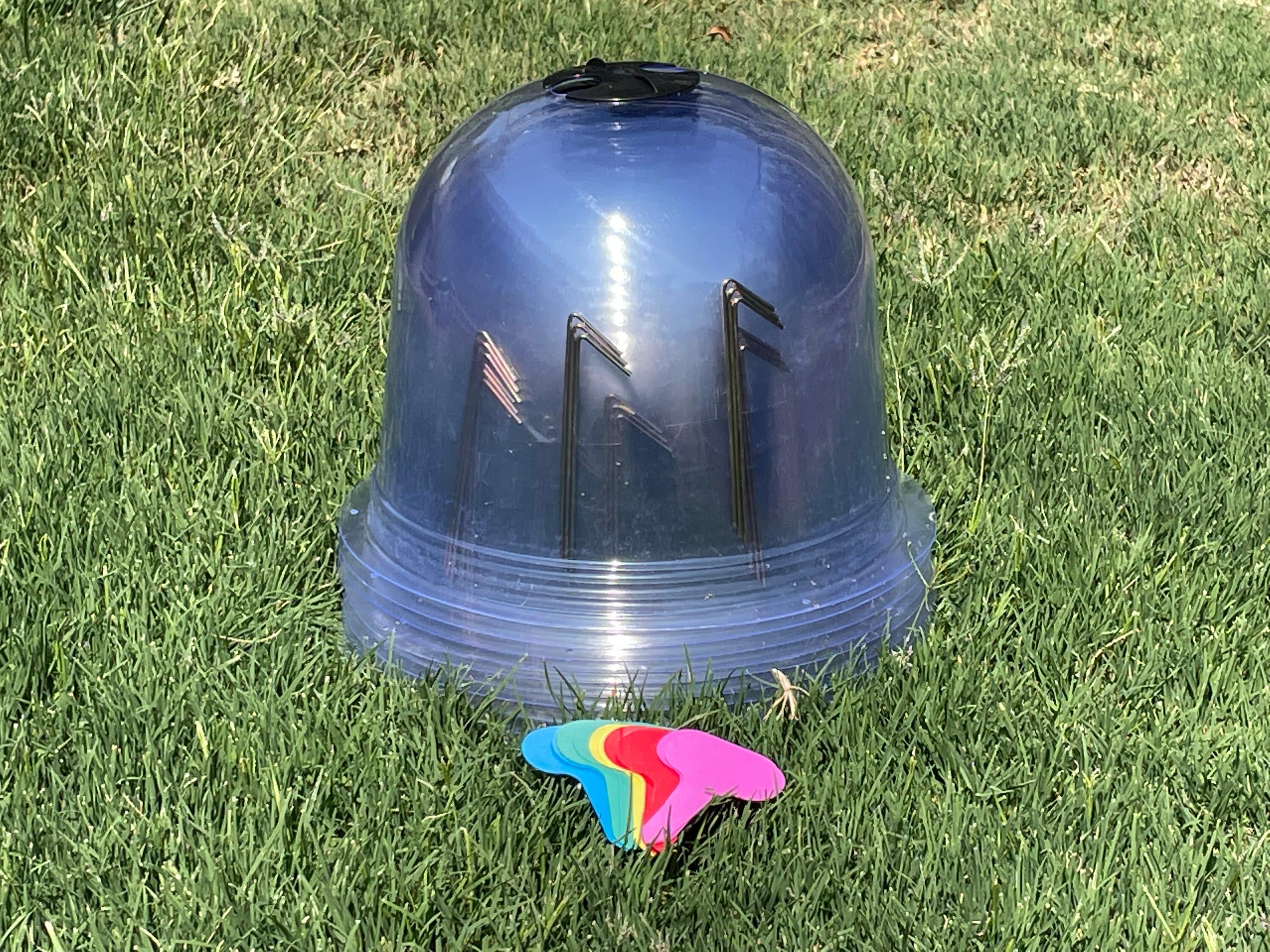 Clear PVC Mini Greenhouse Dome Kit with Metal Stakes