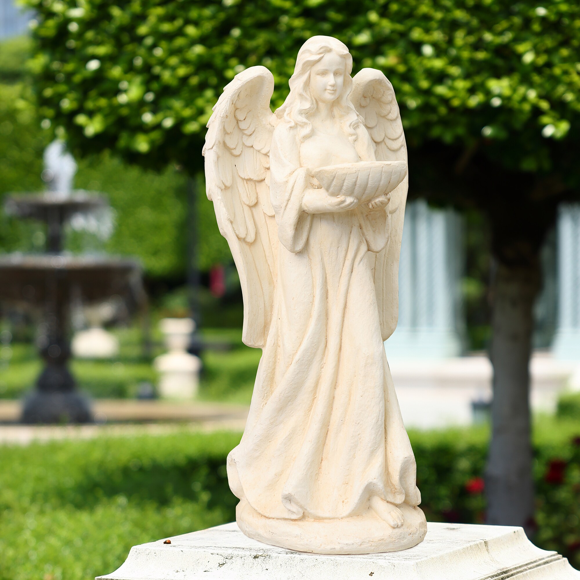 LuxenHome WHST1279 Garden-Statue - View #3
