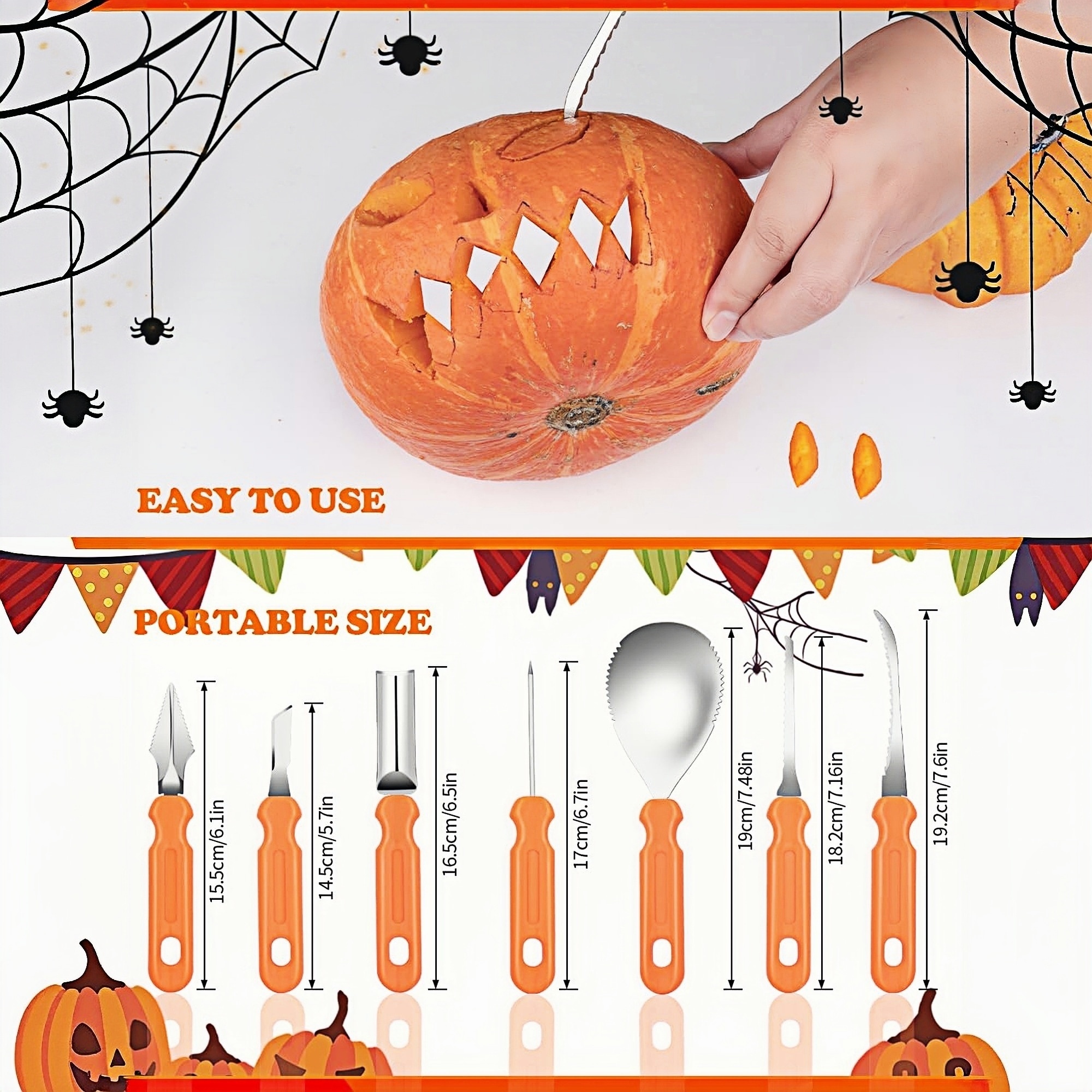 Numhew NHLYNN30269 Pumpkin-Carving-Tools-Kits - View #2