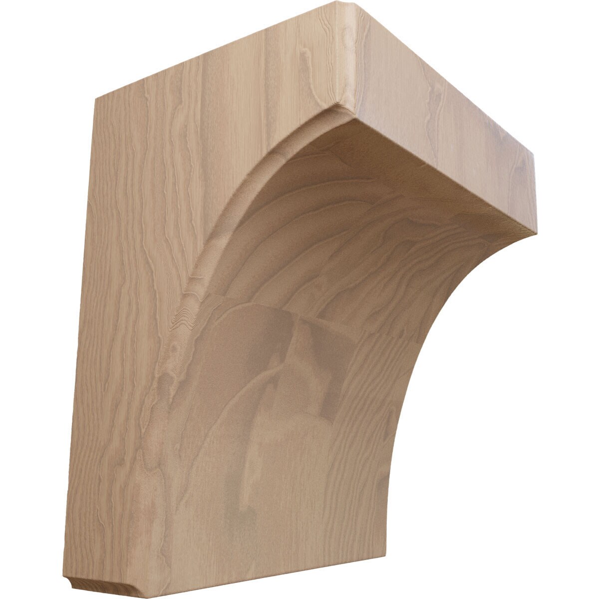 Ekena Millwork BKTW05X04X06CVGM Clarksville 5-1/4-in x 4-in x 6-in Mahogany Brown Wood Standard bracket