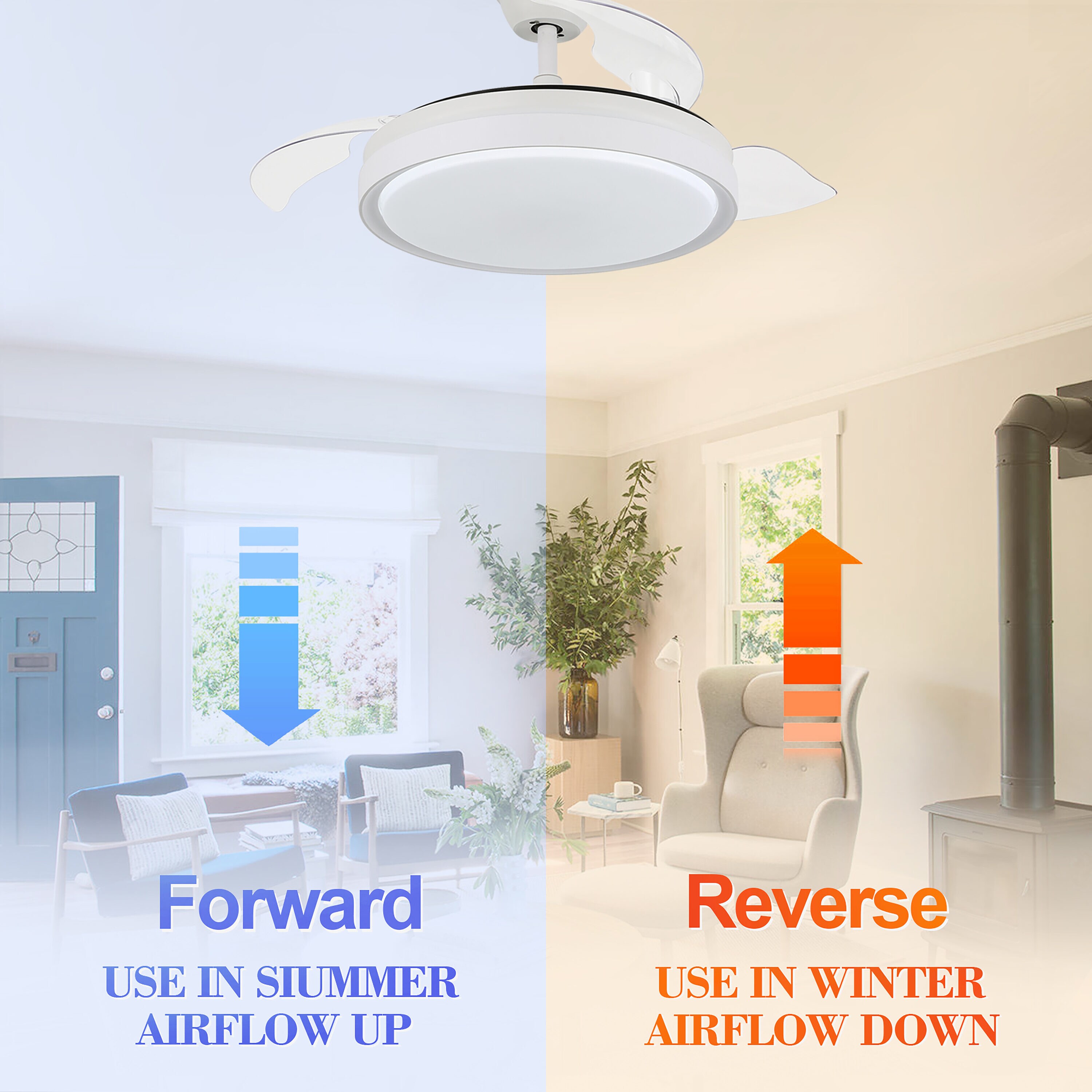Bella Depot DC4205-W Ceiling-Fans - View #6