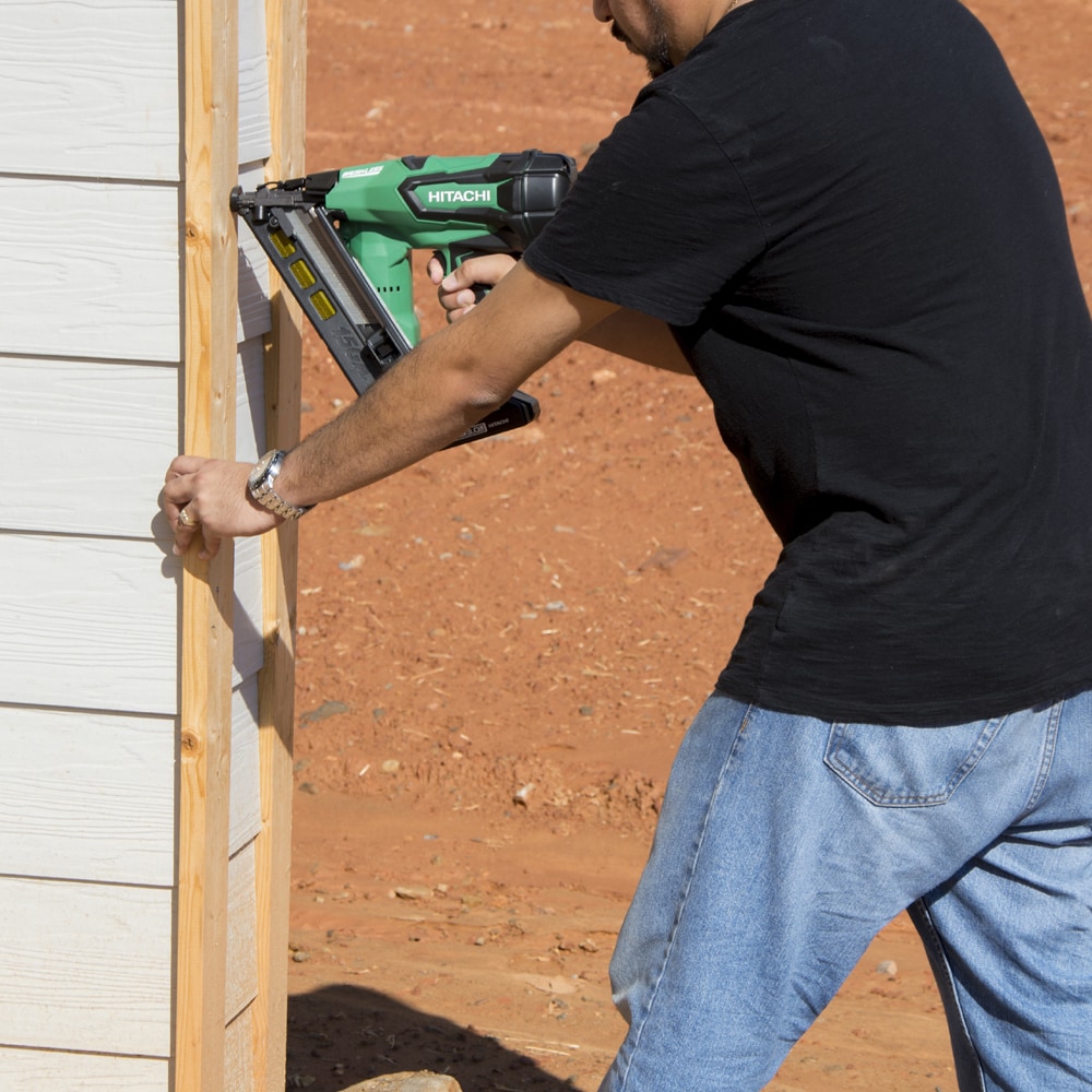 Hitachi 2.5 in 15 Gauge Cordless Finish Nailer Battery Charger Included in the Finish Nailers department at Lowes