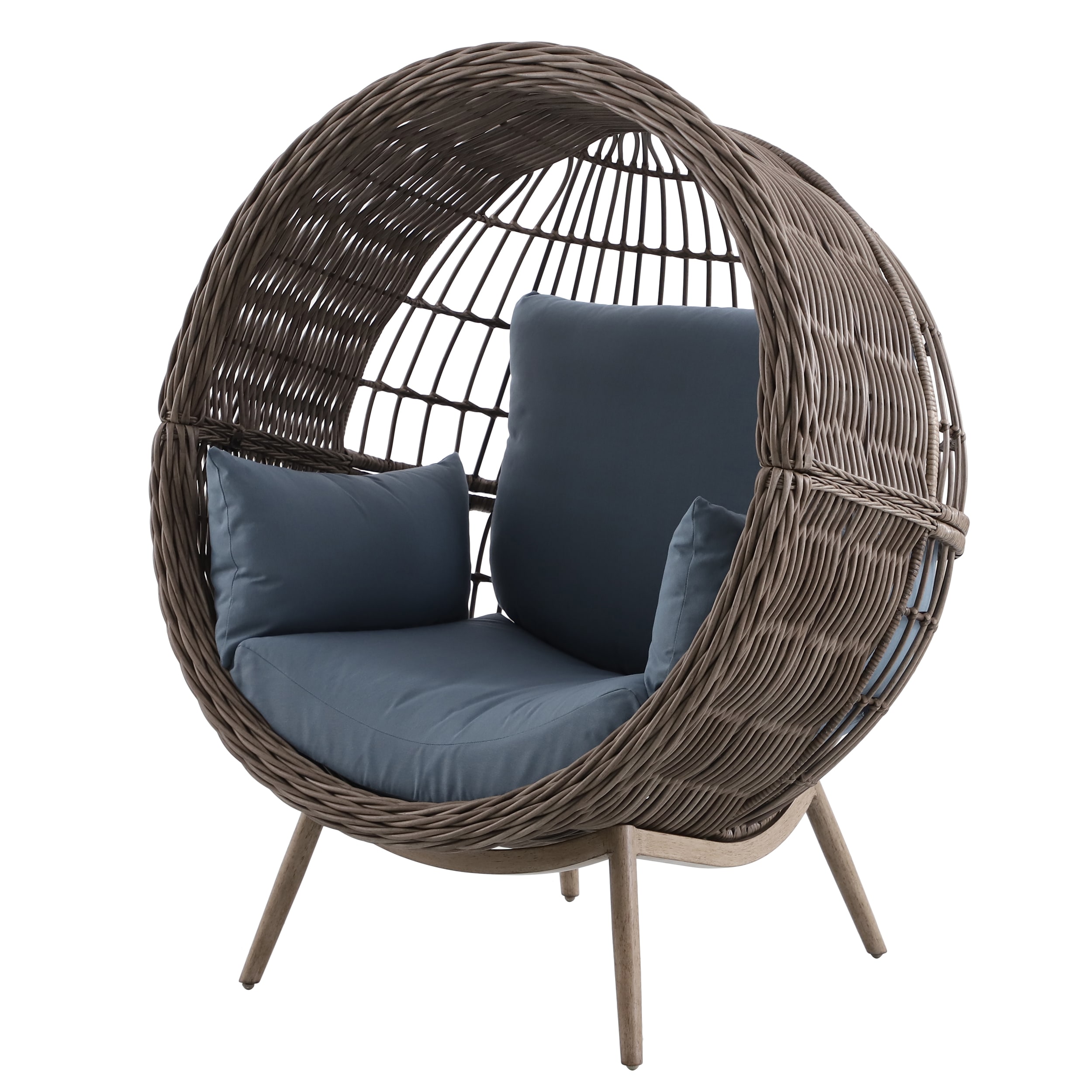 Outdoor wicker circle online chair