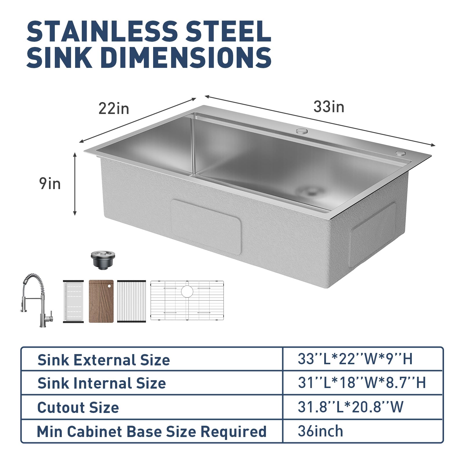 GarveeLife 4E2-SCKS042504 Kitchen-Sinks - View #8