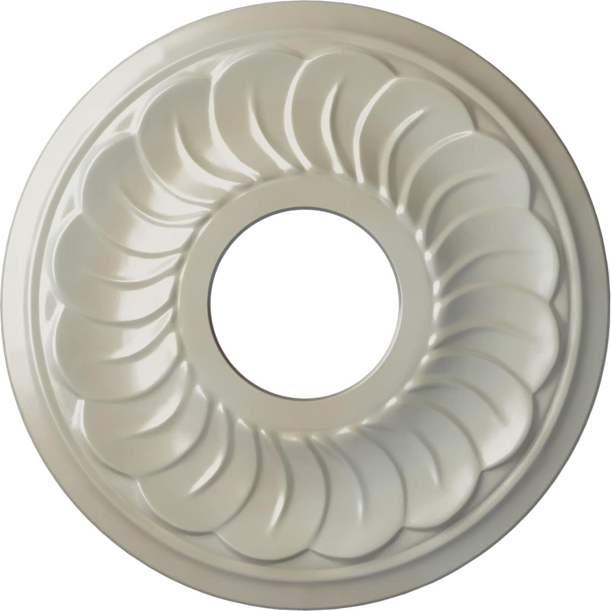 Ekena Millwork CM11BLFBS Blackthorne 11.75-in W x 11.75-in L Painted Flash Blue Polyurethane Whole Ceiling Medallion
