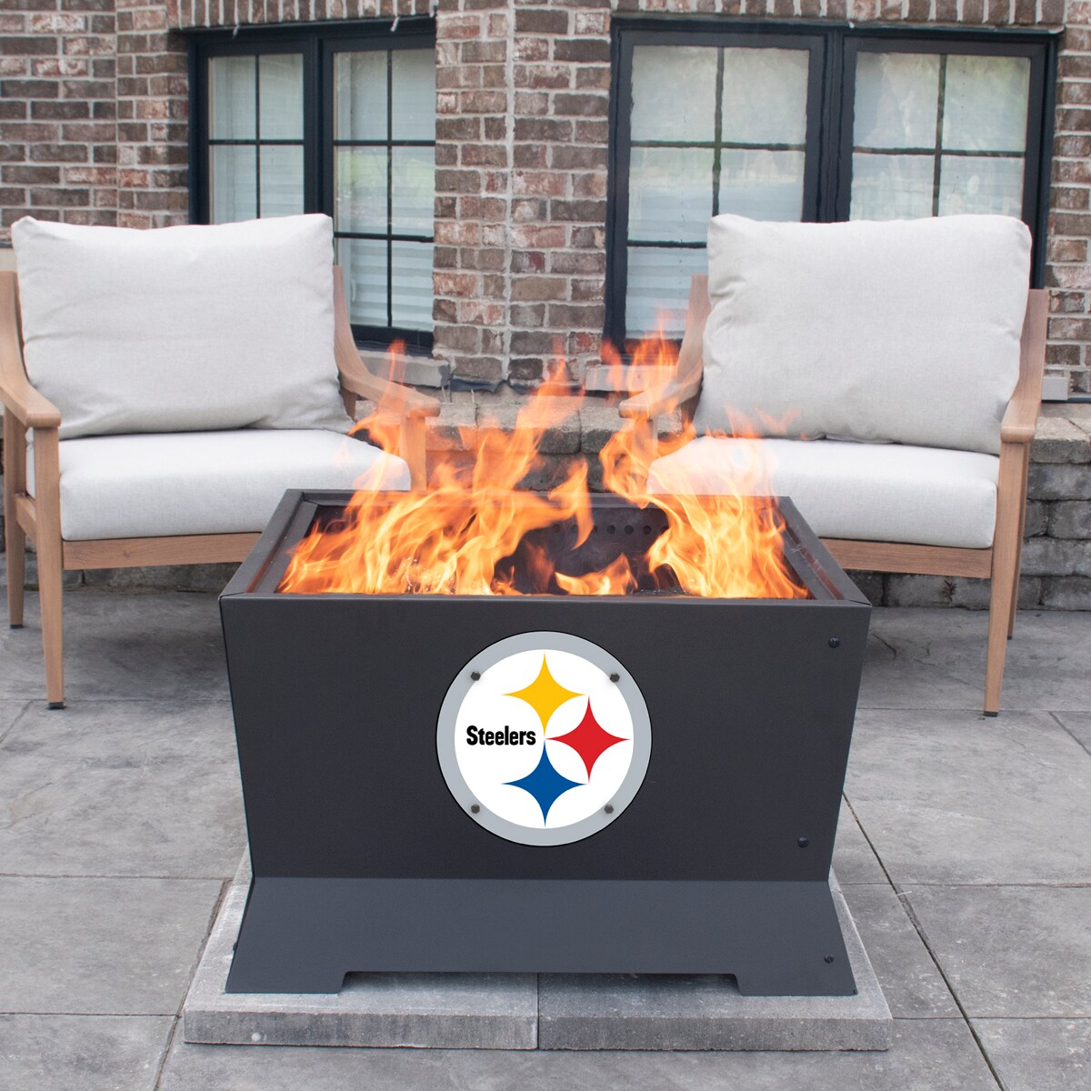Blue Sky Outdoor Living SFP28SQ-STEELERS Outdoor-Woodburning-Firepits - View #3