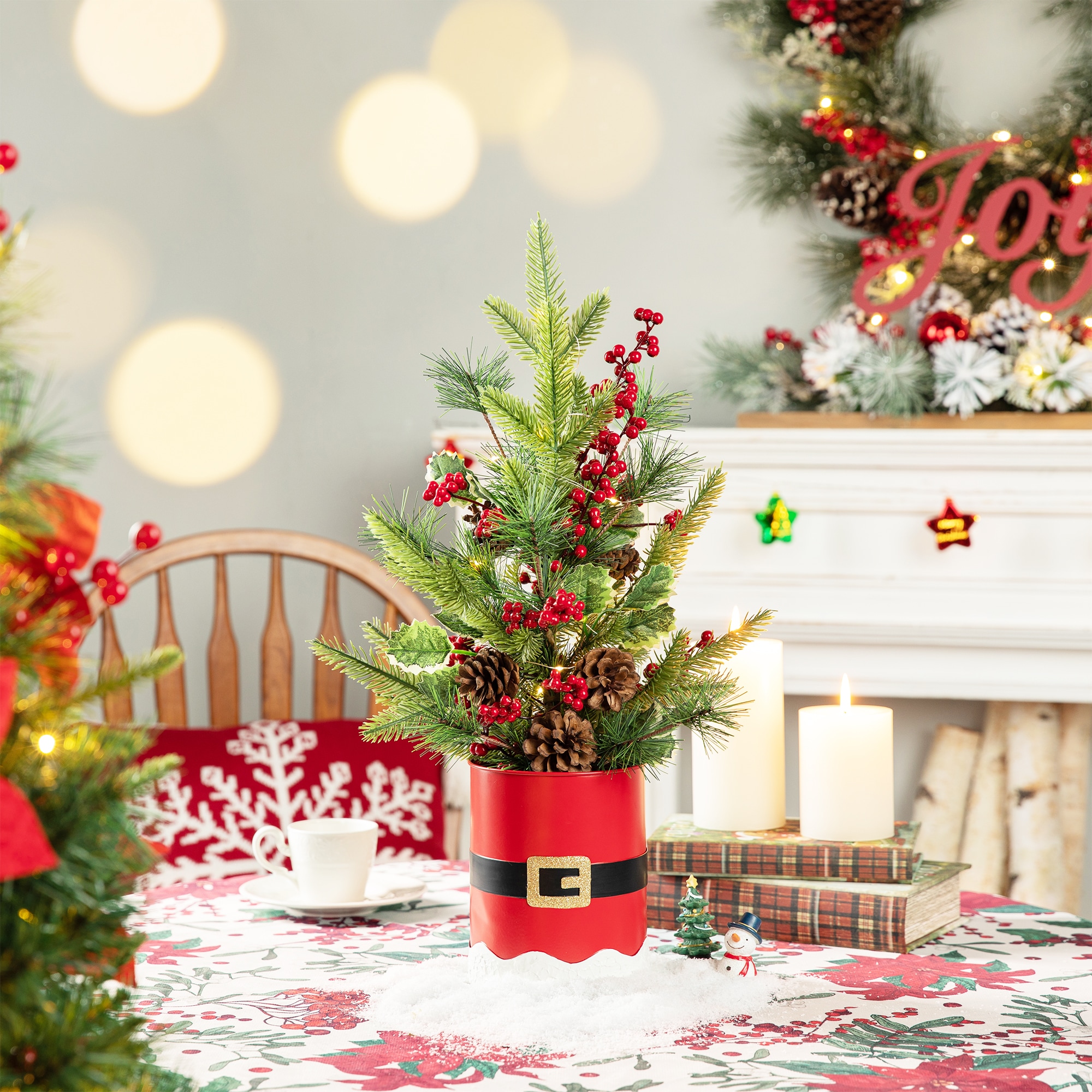 Glitzhome 2009800016 Table-Christmas-Decorations - View #5