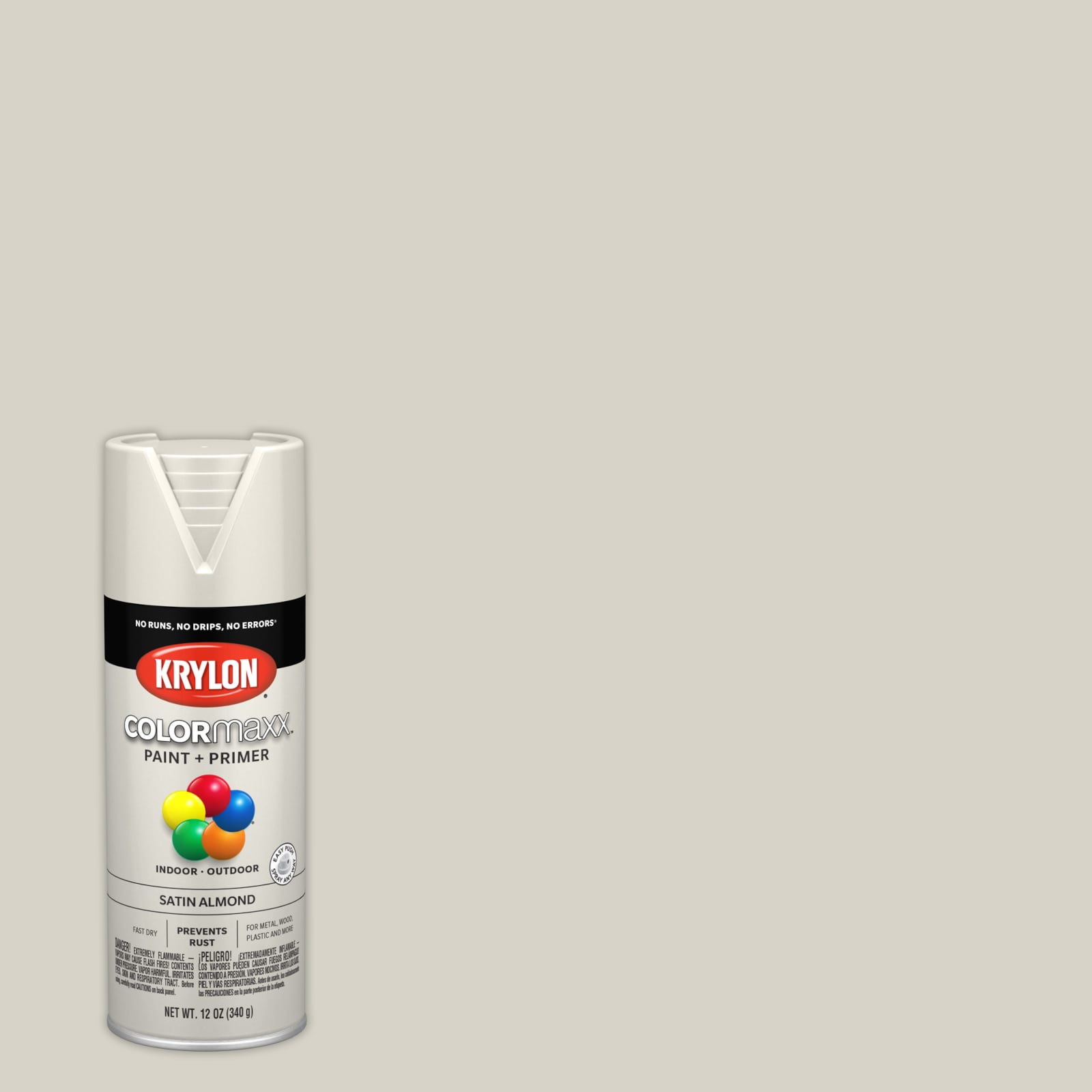 Krylon Acrylic Enamel Specialty Flat Primer Spray Primer - White K02399007 - 12 oz