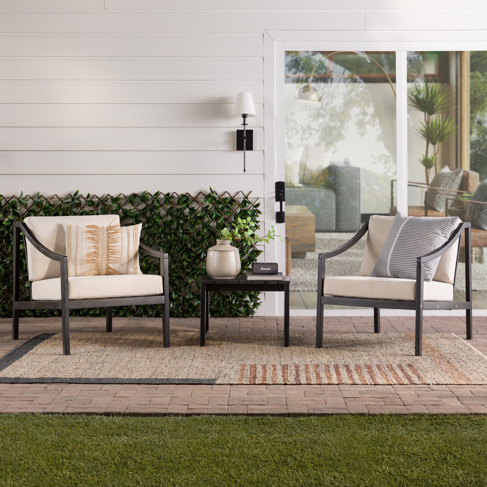 Walker Edison LWCOOD3PCSBL Patio-Conversation-Sets - View #2
