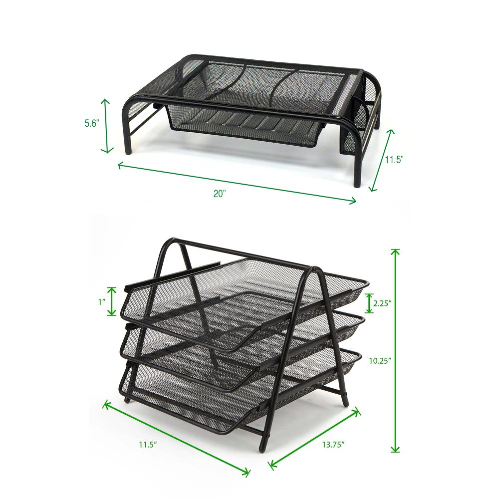 Mind Reader MESHMON3P-BLK Office-Accessories - View #7