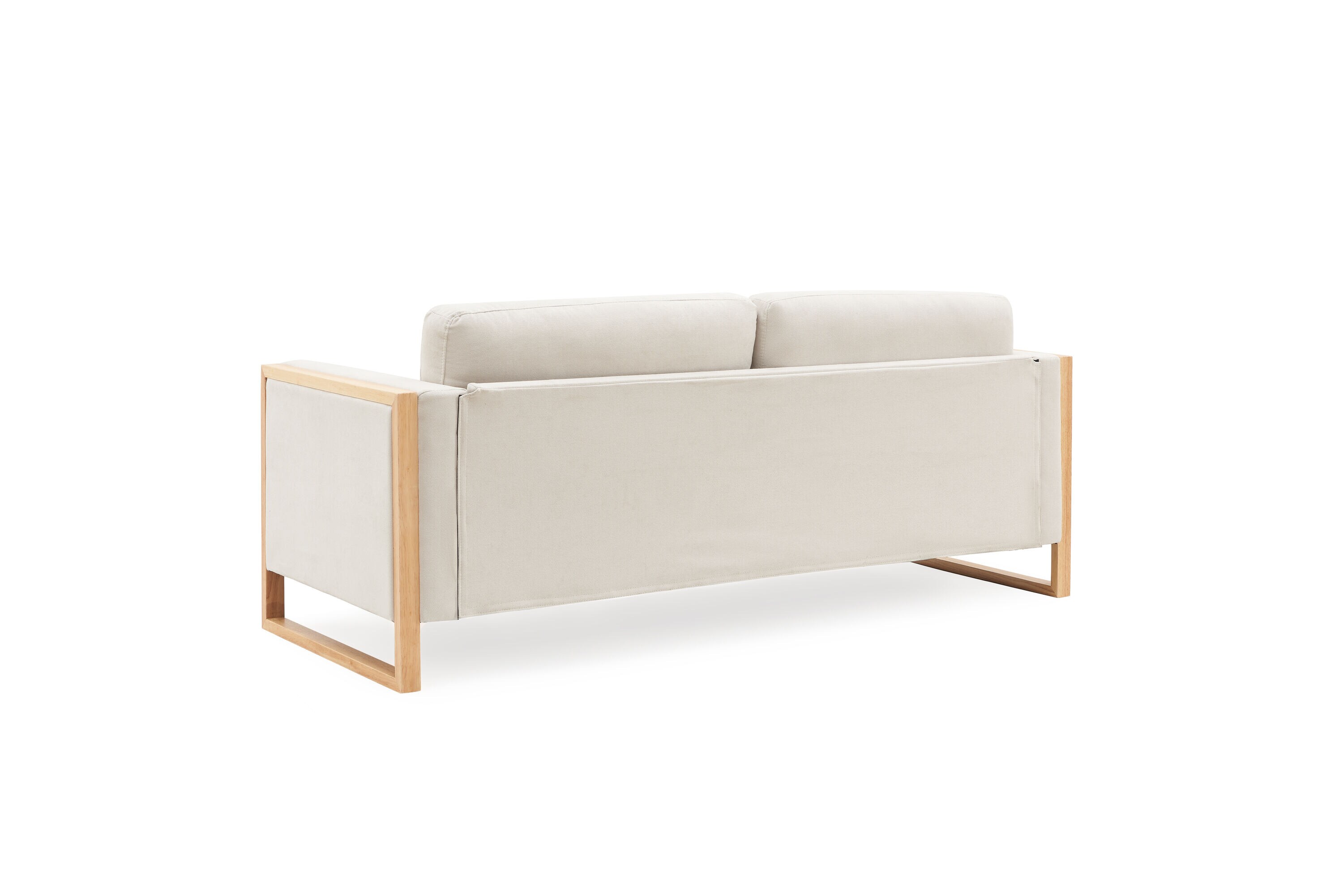 ModernLuxe Assembly Required 79inch Modern Sofa with Solid Wood Legs 3 ...