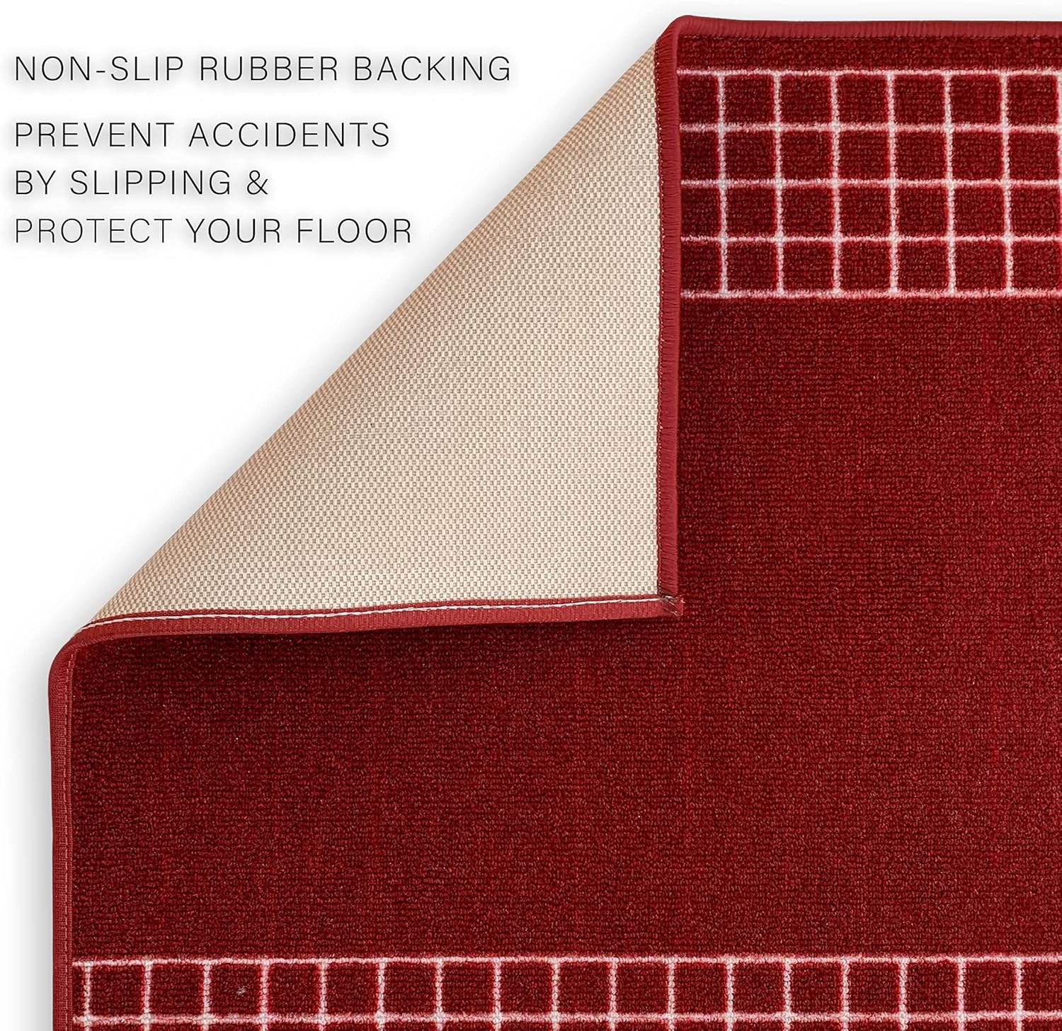 Playa Rug Y-CHK-RED-26X17 rugs - View #5