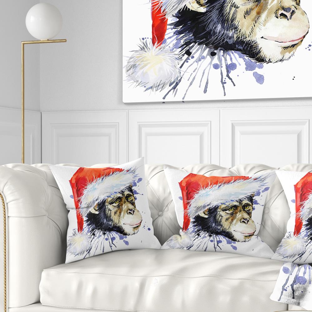 Designart CU6065-18-18 18-in x 18-in Red Indoor Decorative Pillow