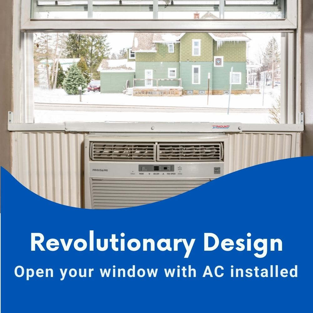 Magic AC Mount White Steel Window Support Bracket