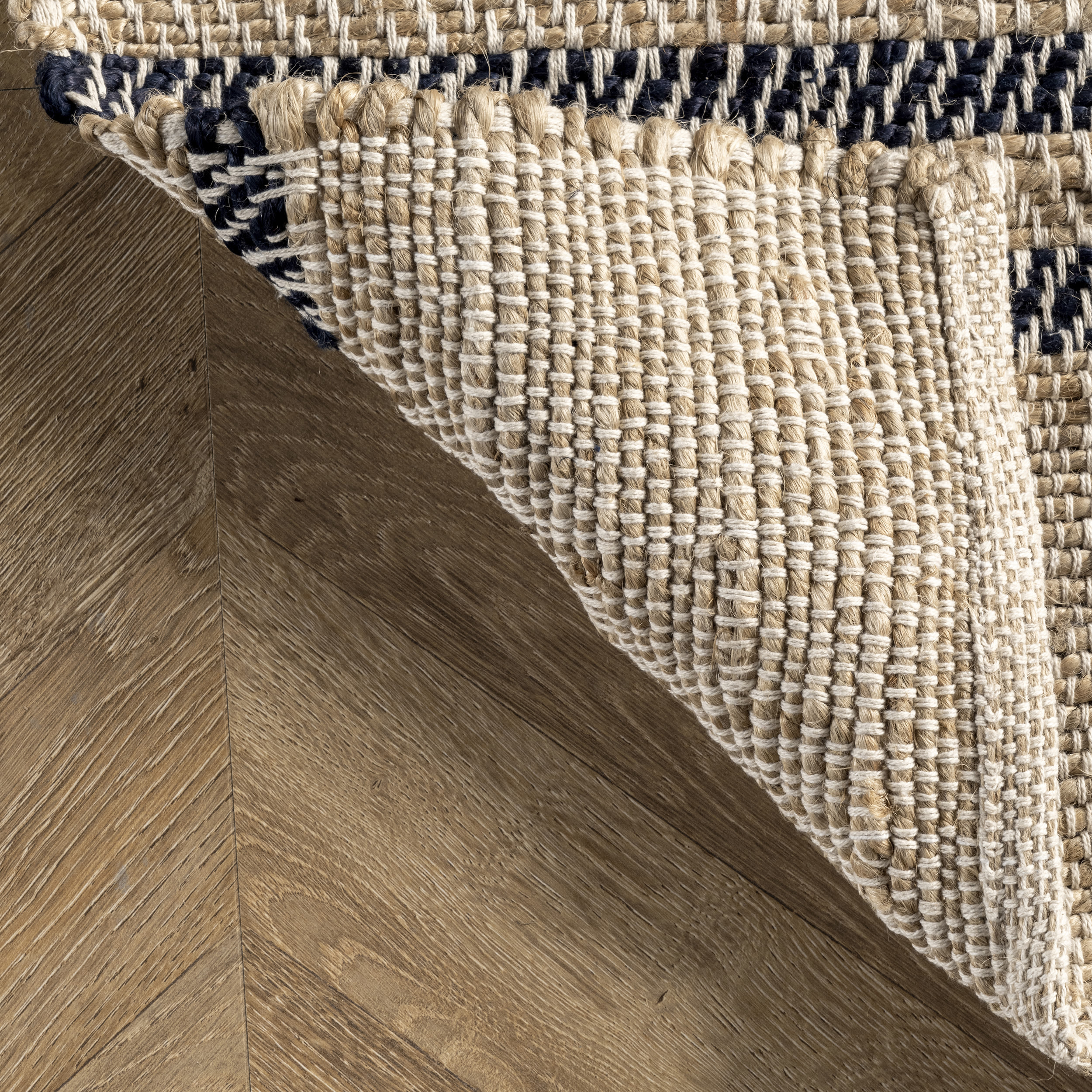 Lauren Liess Natural Jute Striped 4' x 6' Area Rug