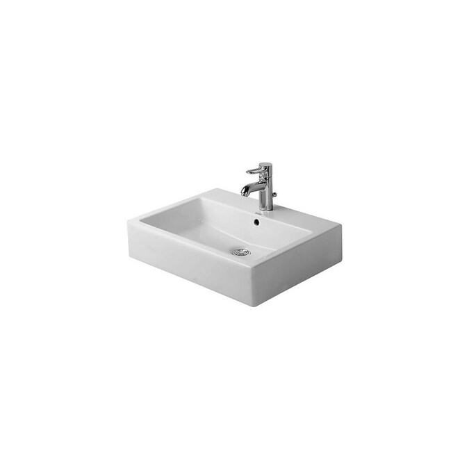 Duravit 454600027 Vero Wall Mount Bathroom Sink With Overflow And 1 Tap Platform At Com - Duravit Wall Mount Bathroom Sink