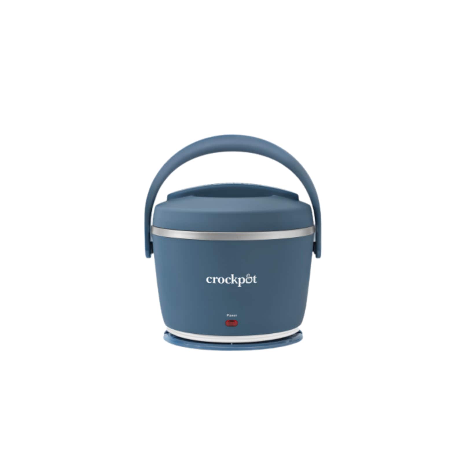 Crock-Pot 20-Ounce Electric Lunch Box - Portable Food Warmer in Faded Blue for Travel and On-the-Go Meals #2143870