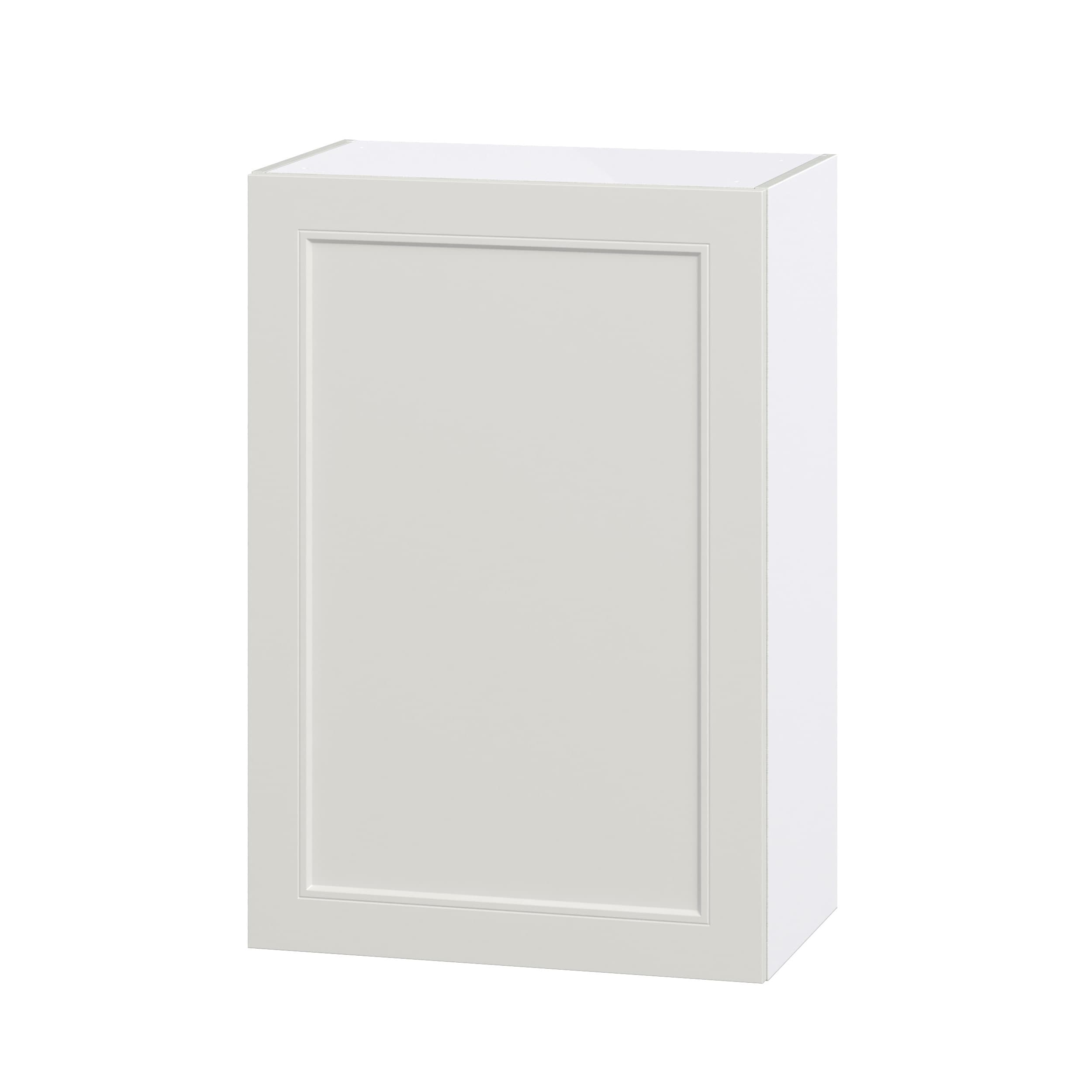 Hugo&Borg DSW2435(L/R)-BE Belcourt 24-in W x 35-in H x 14-in D Painted Light Gray Wall Fully assembled Cabinet (Recessed Panel Shaker)