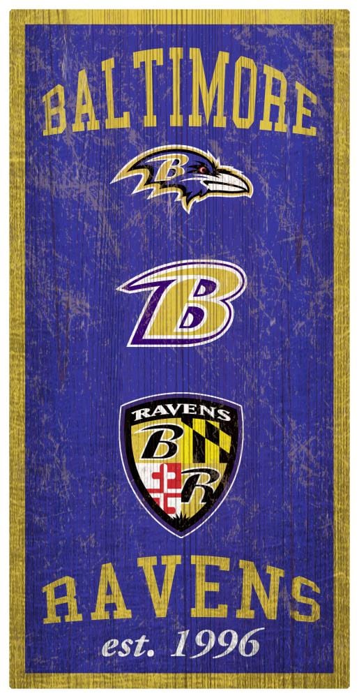 Fan Creations Baltimore Ravens 24-in H x 24-in W Sports Print at